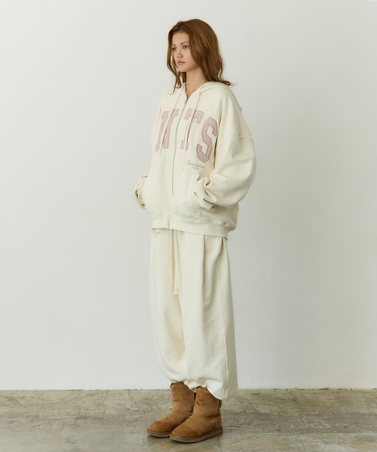 페이네틱(PAINETIC) PNTS Soft Zip-up Hoodie (IVORY)