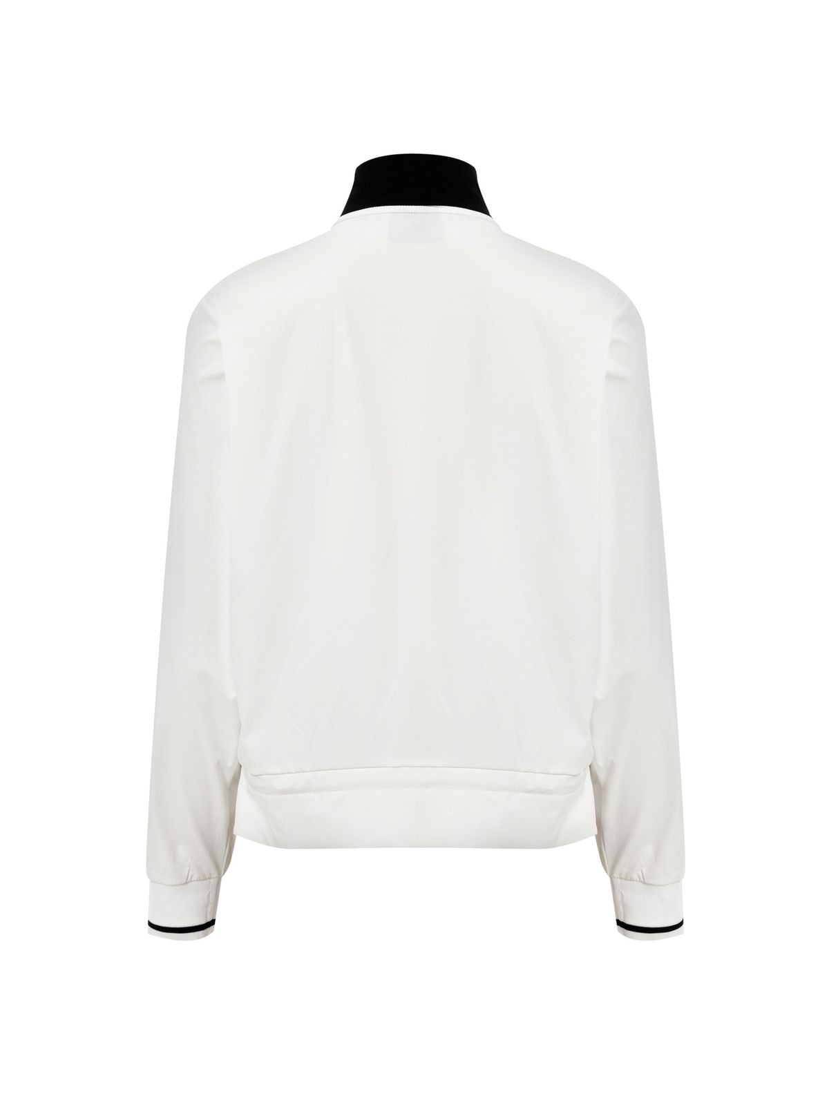 와이드앵글(WIDEANGLE) TO 밑단 변형 우븐 모크넥 티셔츠 L_Off White