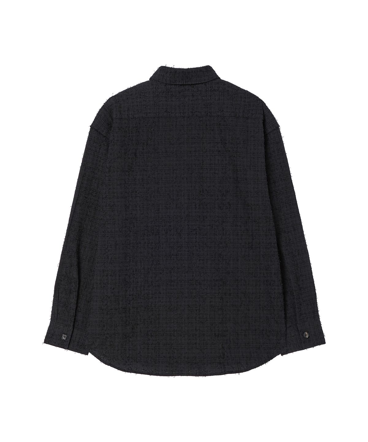 비욘드클로젯(BEYOND CLOSET) [COLLECTION LINE] 아티잔 브러쉬드 체크 셔츠 블랙