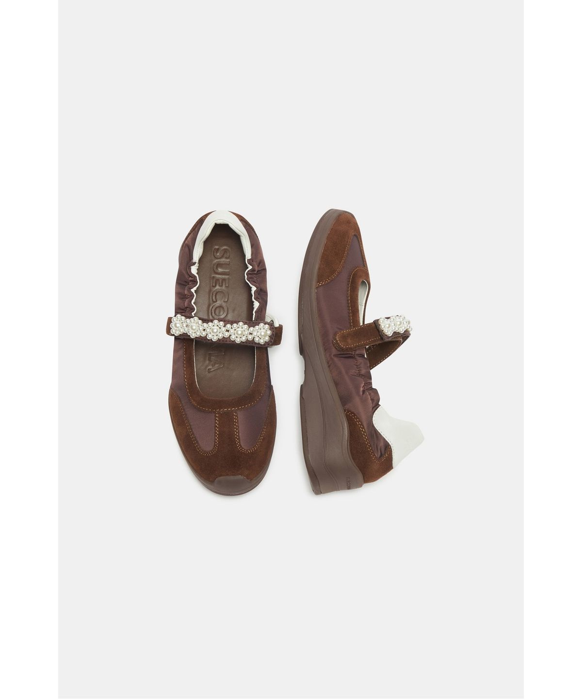 슈콤마보니(SUECOMMA BONNIE) Blossom maryjane sneakers(brown)_DG4DA26517BRN