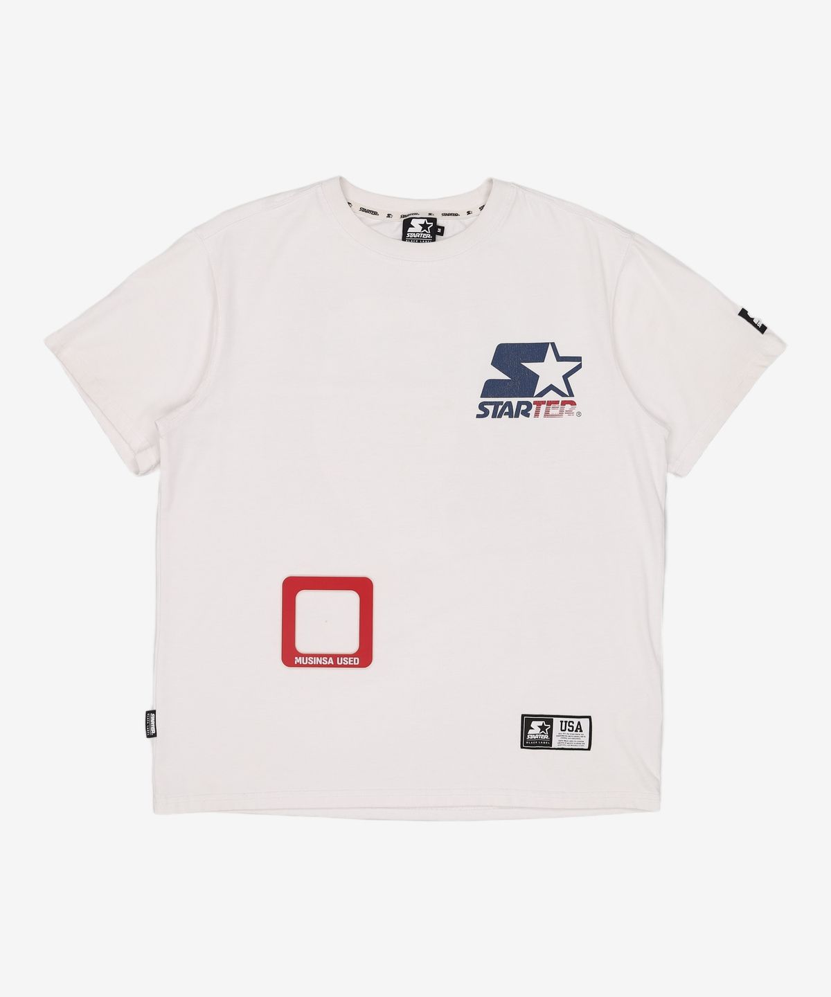 스타터(STARTER) USA 그래픽 반소매 (화이트) SA242ISS09_WHT M
