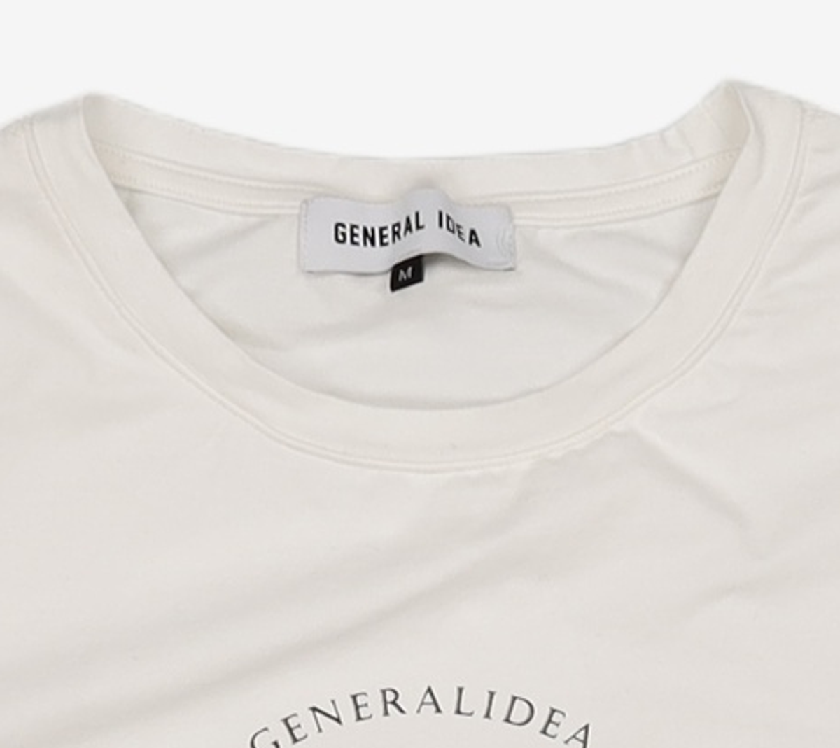 제너럴 아이디어(GENERAL IDEA) GNRL 언밸런스 실켓 스판 반팔티 [WHITE] / WBD2L01518 M