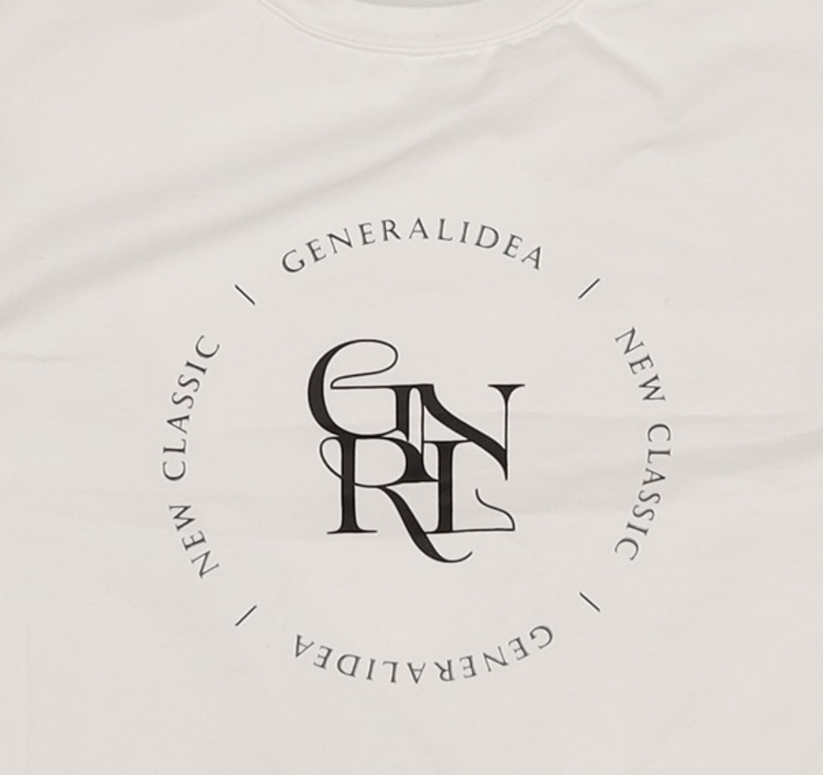 제너럴 아이디어(GENERAL IDEA) GNRL 언밸런스 실켓 스판 반팔티 [WHITE] / WBD2L01518 M