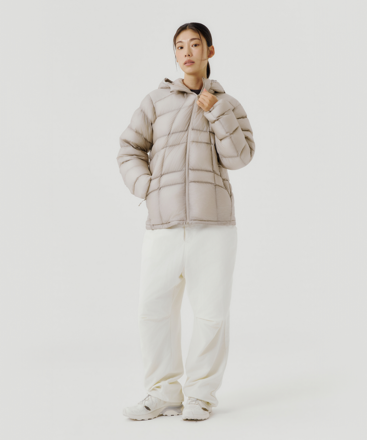 어반사이드 어패럴(URBANSIDE APPAREL) 에일러론 울트라 1000 SUL 7D 후드 다운 재킷