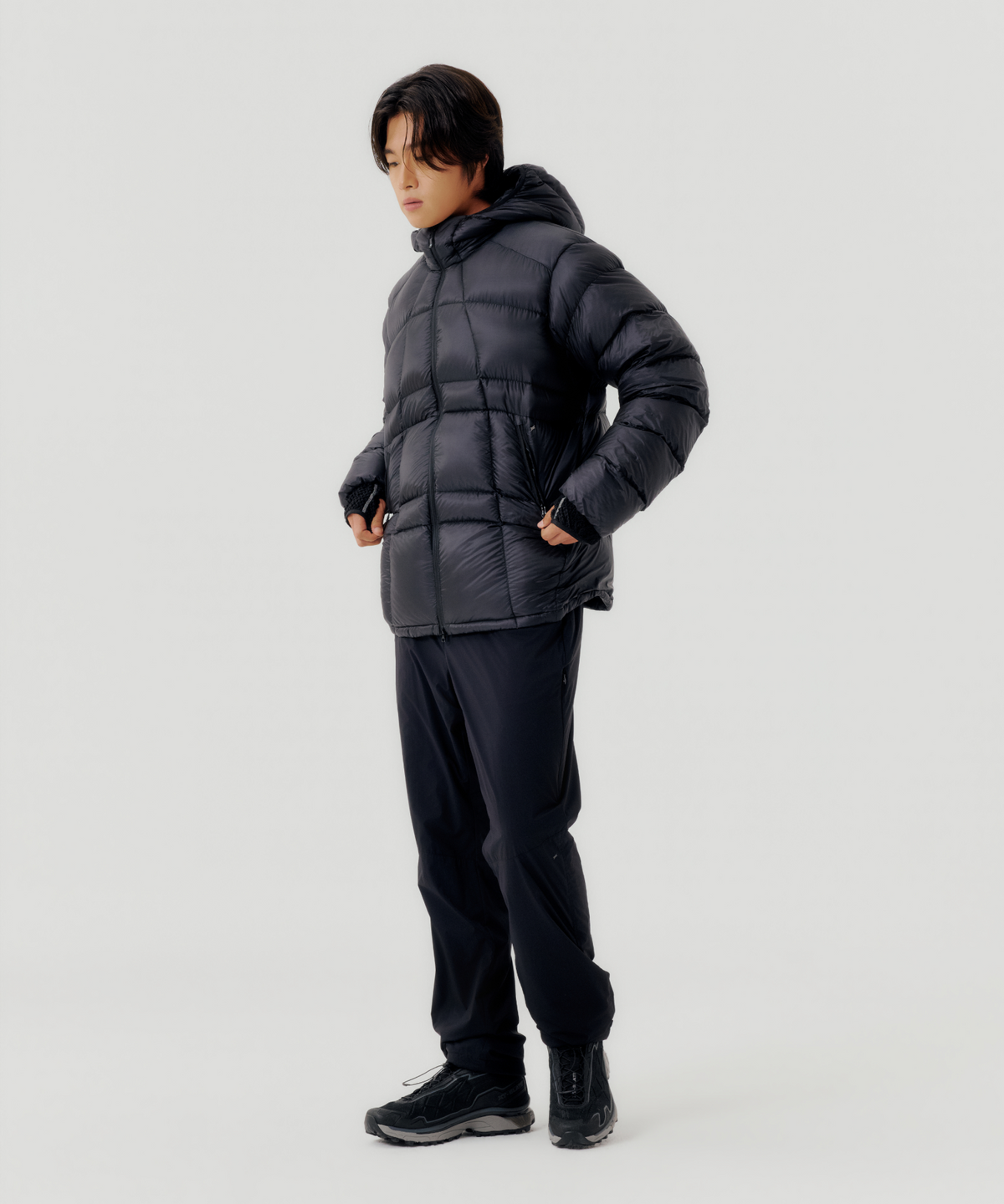 어반사이드 어패럴(URBANSIDE APPAREL) 에일러론 울트라 1000 SUL 7D 후드 다운 재킷