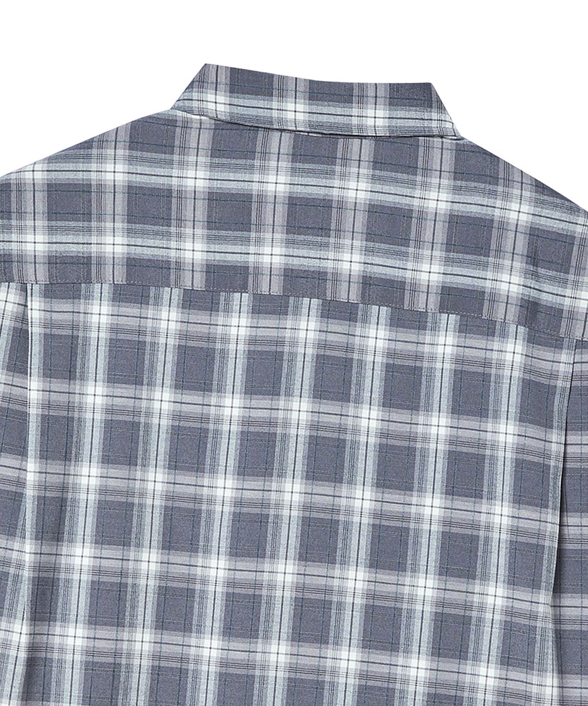 비욘드클로젯(BEYOND CLOSET) [COLLECTION LINE] 럭스 페브릭 오피서 체크 셔츠 그레이