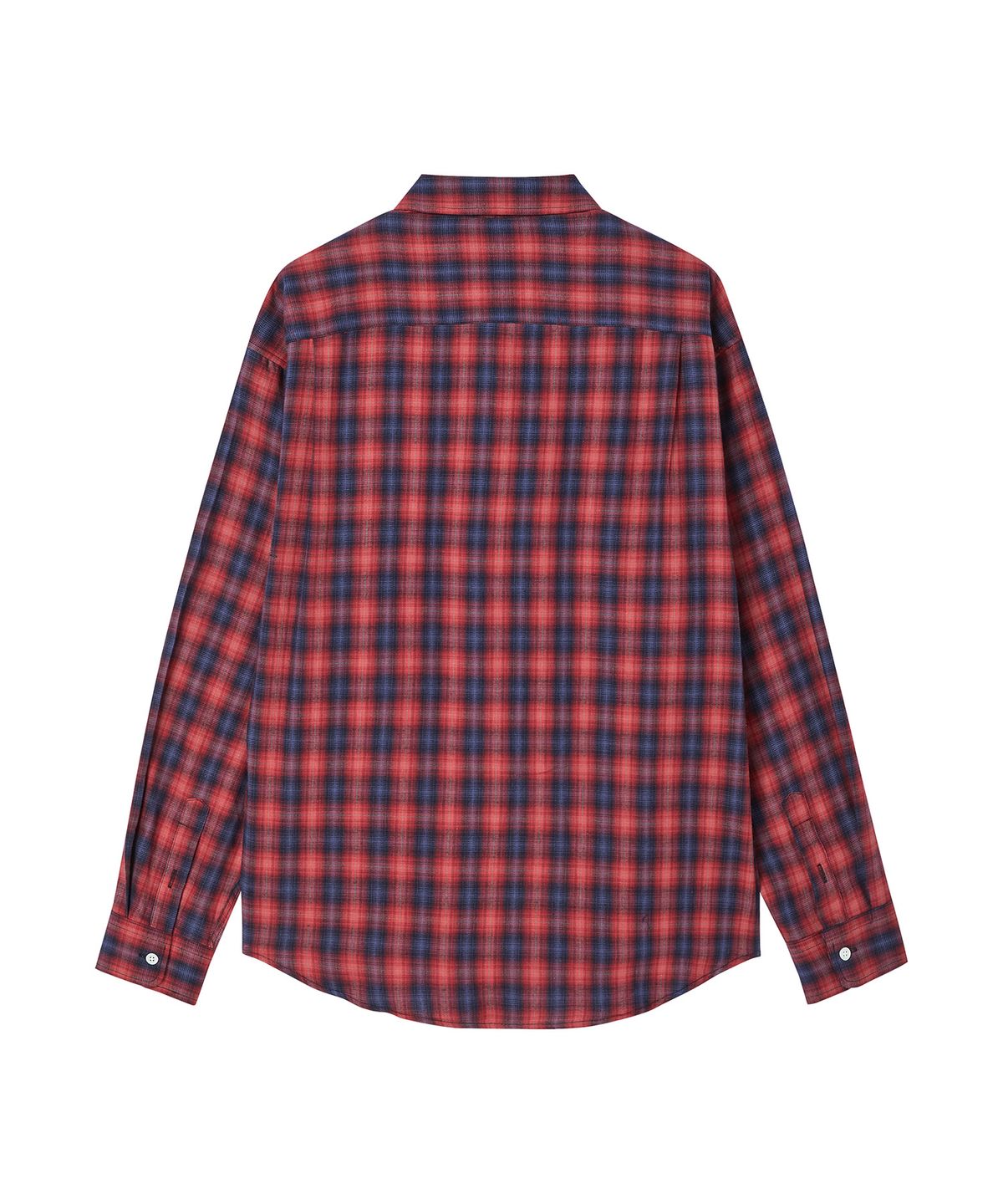 비욘드클로젯(BEYOND CLOSET) [COLLECTION LINE] 플루이드 레드 체크 셔츠