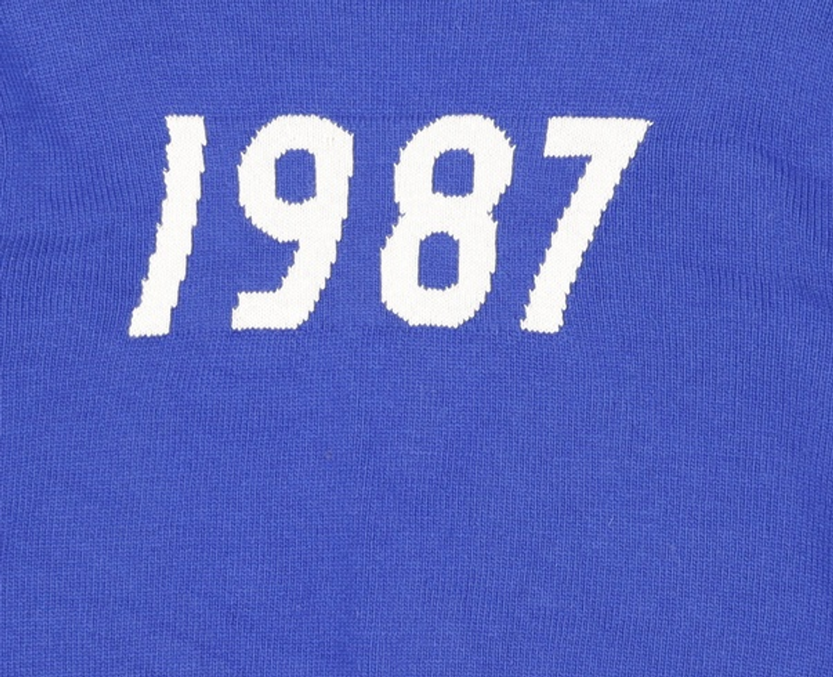 엠엠엘지(MMLG) [Mmlg] 1987 KNIT (INTARSIA) (FISH BLUE) S