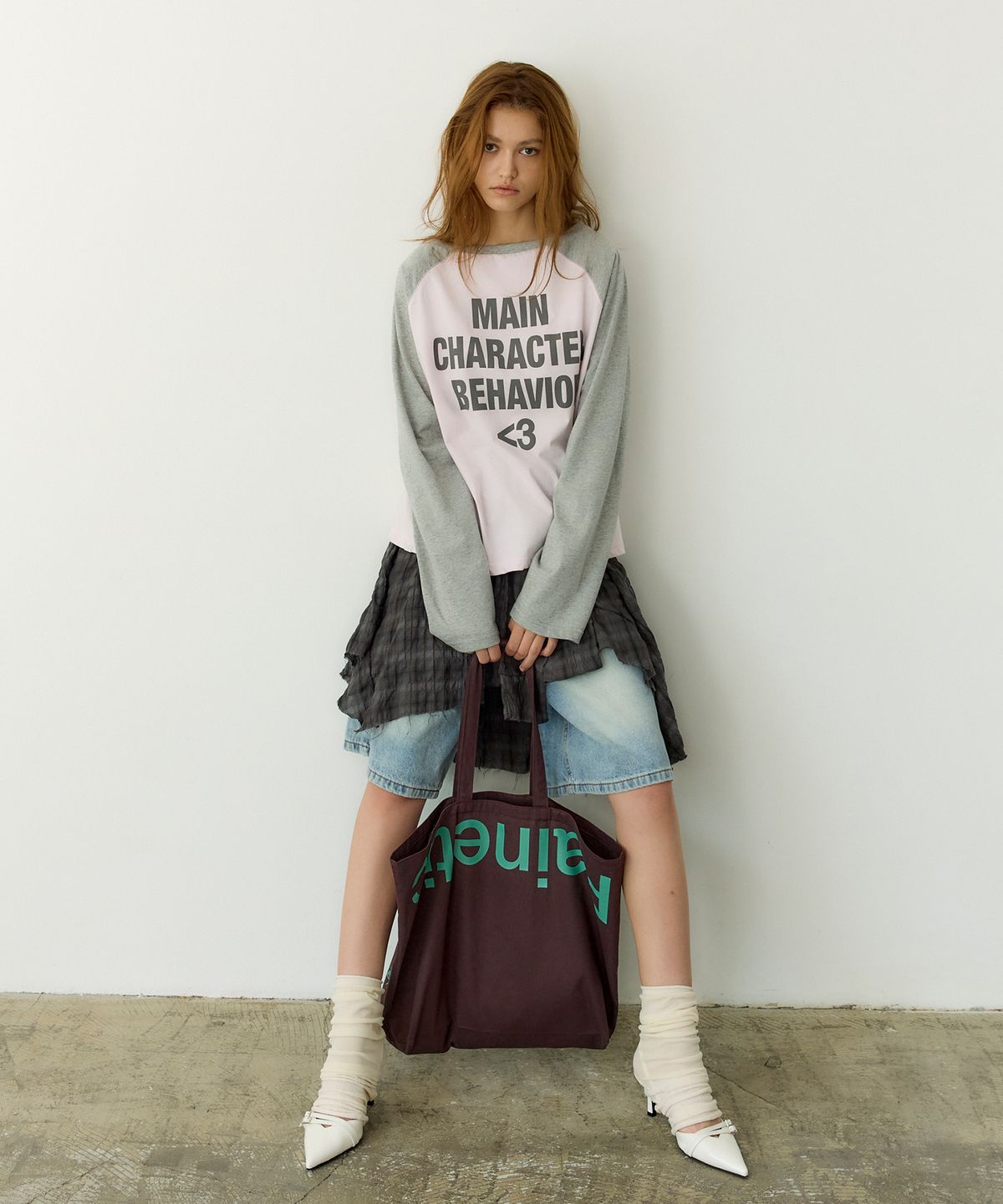 페이네틱(PAINETIC) Main Character Raglan Tee (GREY)