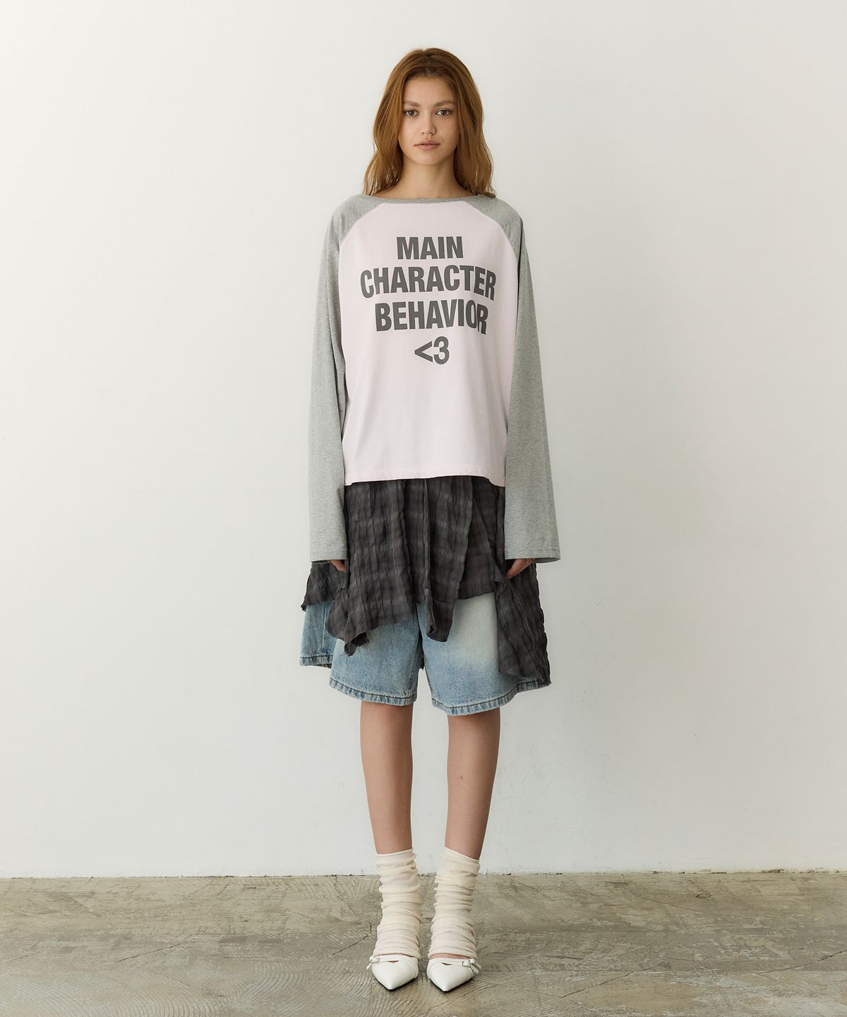 페이네틱(PAINETIC) Main Character Raglan Tee (GREY)