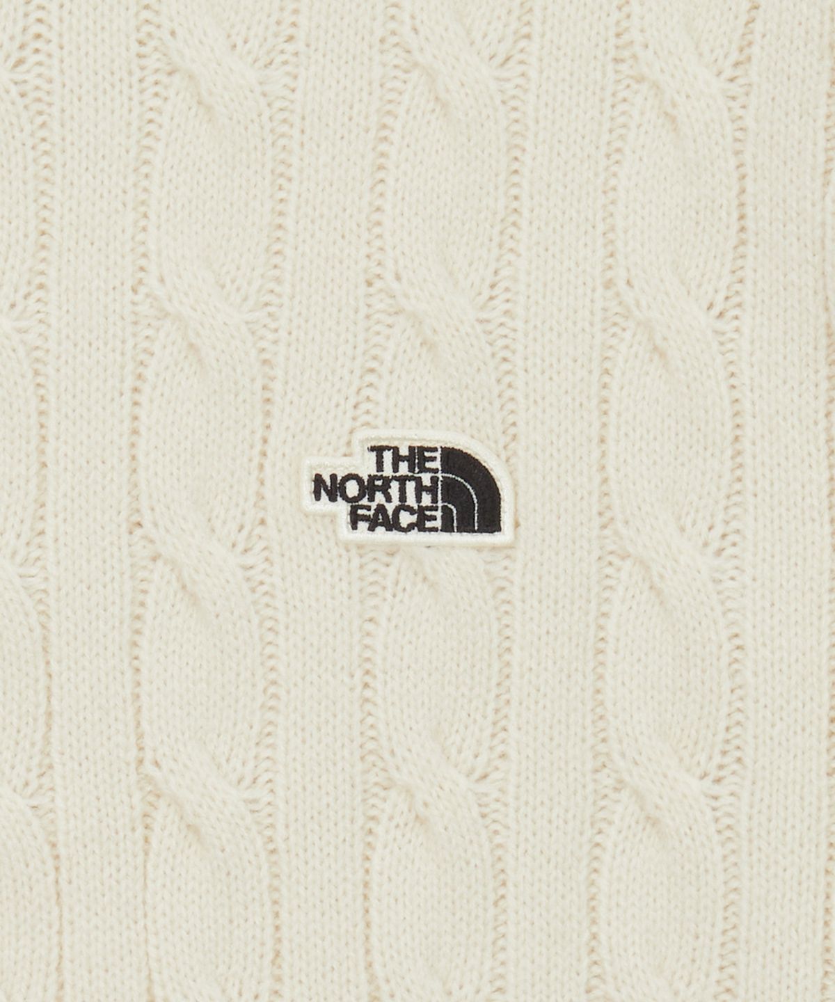노스페이스(THE NORTH FACE) NT7AS53B 남성 케이블 스웨터 VANILLA