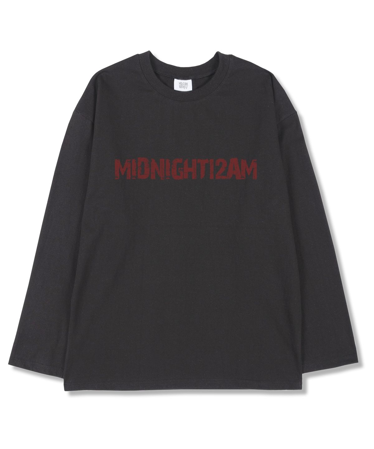미드나잇12에이엠(MIDNIGHT12AM) 크래치 오버핏 긴팔티셔츠 3color