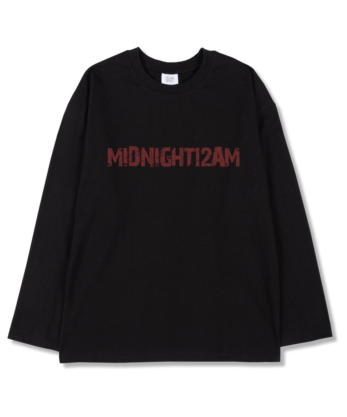 미드나잇12에이엠(MIDNIGHT12AM) 크래치 오버핏 긴팔티셔츠 3color