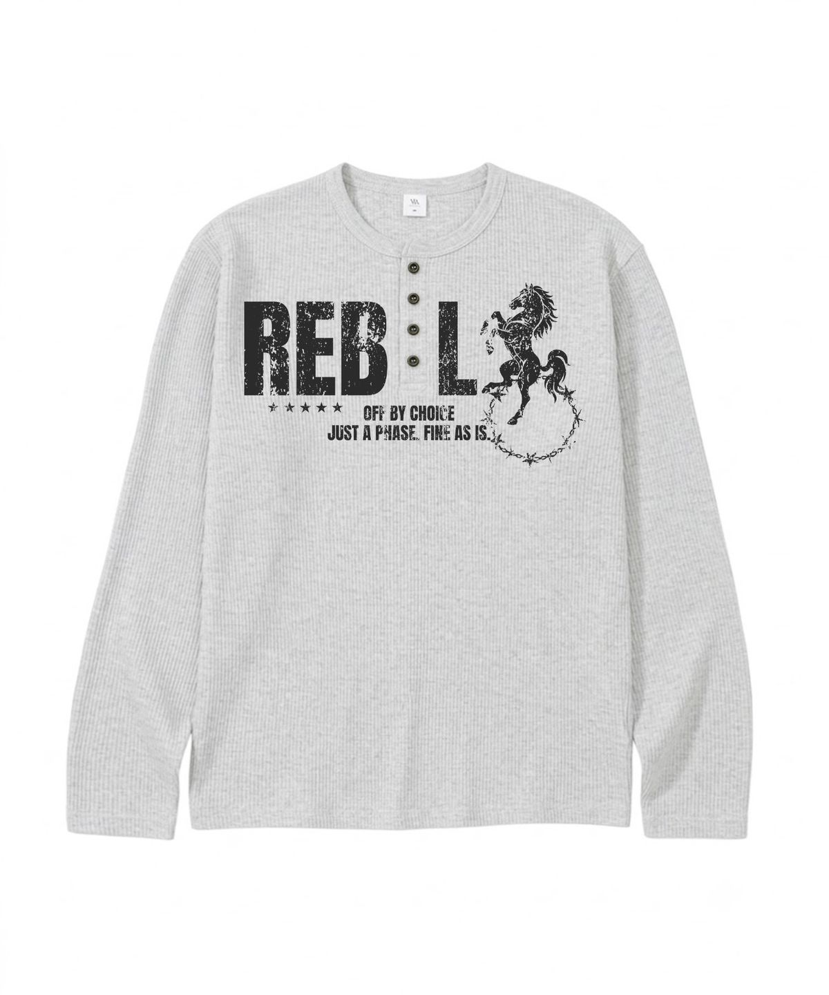 벤힛(VENHIT) REBEL 와플 헨리넥 롱슬리브