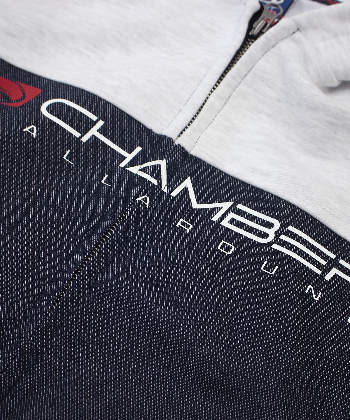 스포츠챔버(SPORT CHAMBER) SC 코어 데님 후드 집업(1% 그레이)