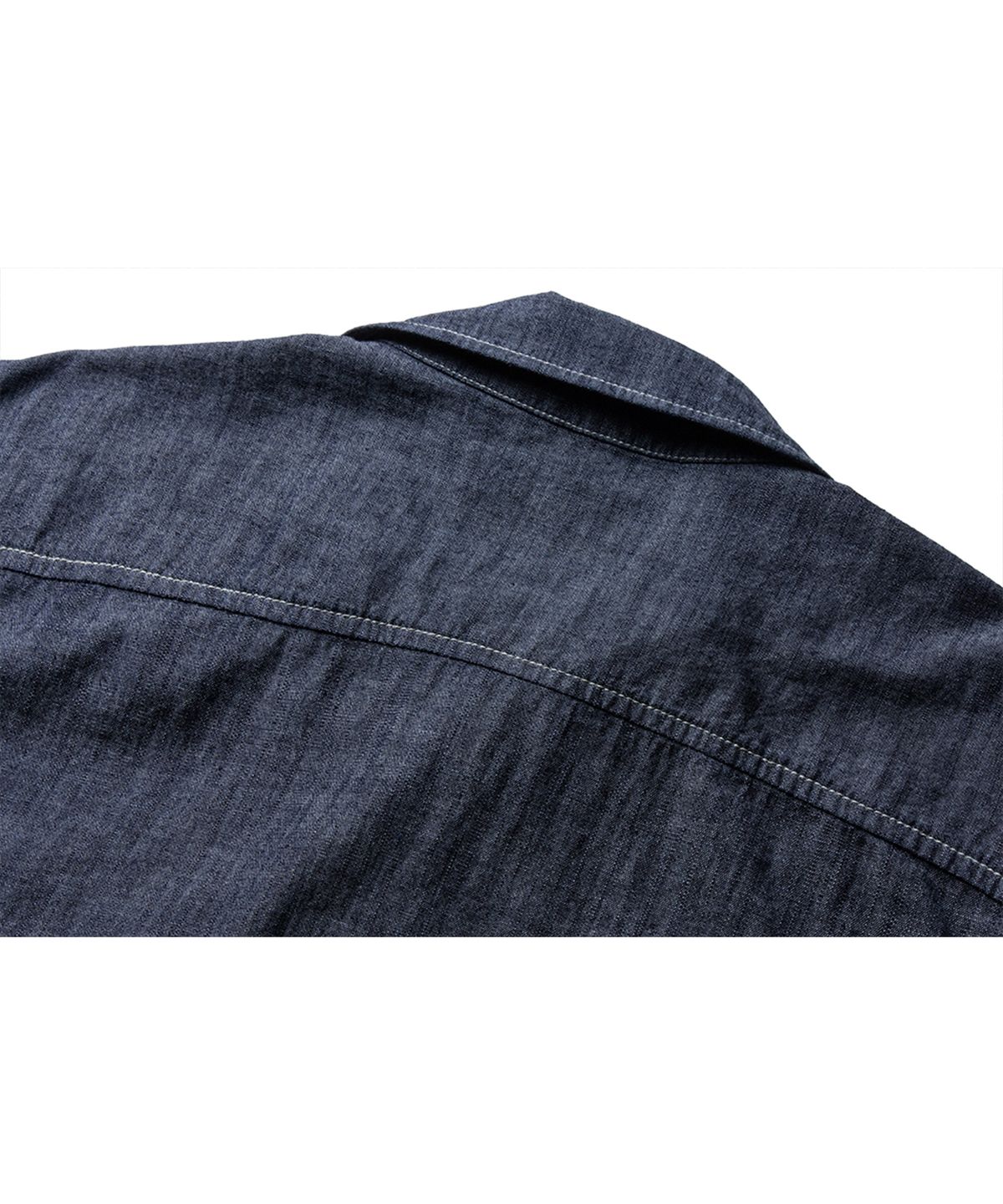 더 레스큐(THE RESQ) CHAMBRAY TEDDY OVERSHIRT [DARK INDIGO]