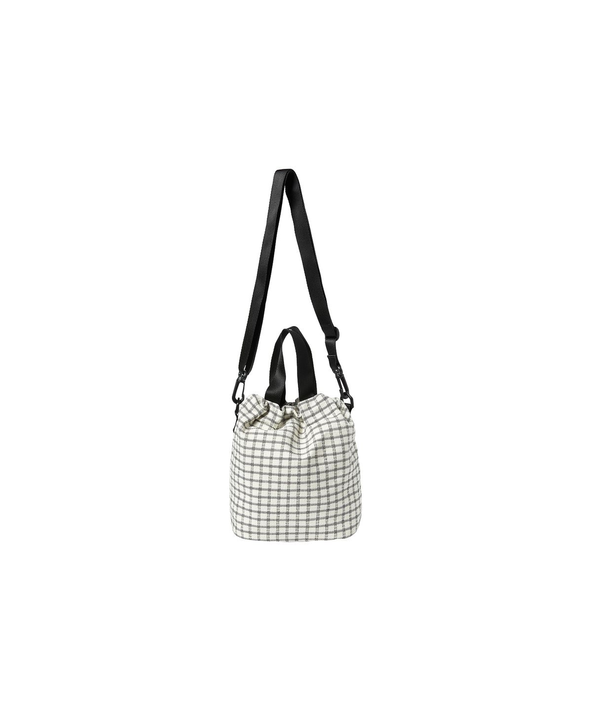 꼬모니노즈(COMONINOZ) [CN]CHECK BUCKET BAG [2 COLOR]