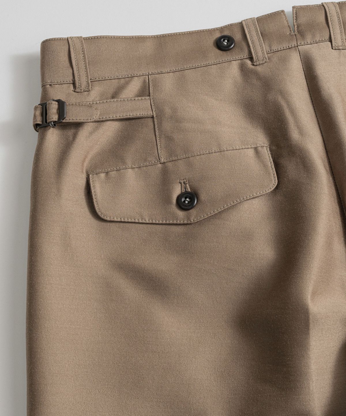 비헤비어(BEHEAVYER) SILK WOOL CLASSIC TROUSERS taupe