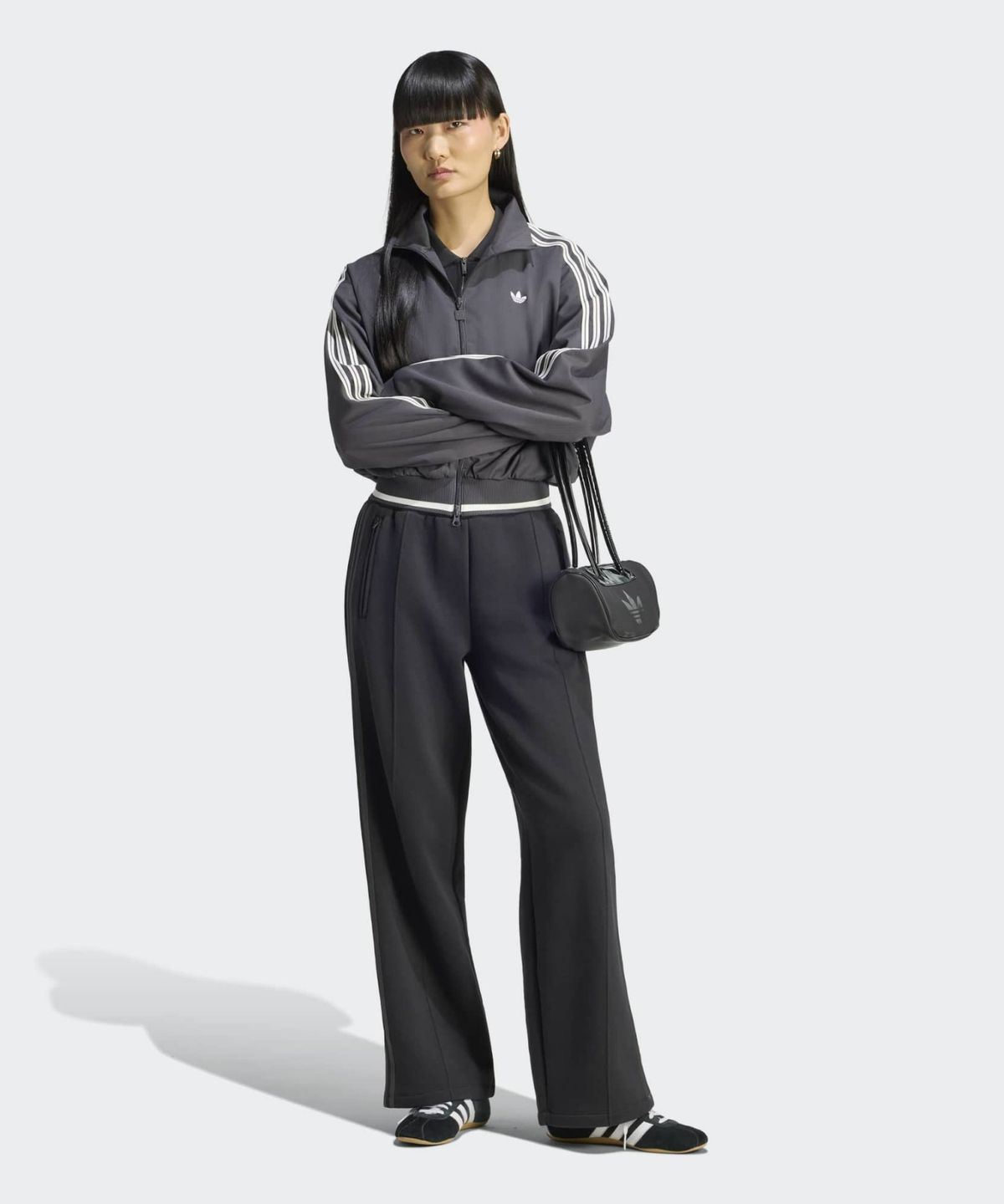 아디다스(ADIDAS) 파이어버드 트랙탑 - 블랙:화이트 / KR9107