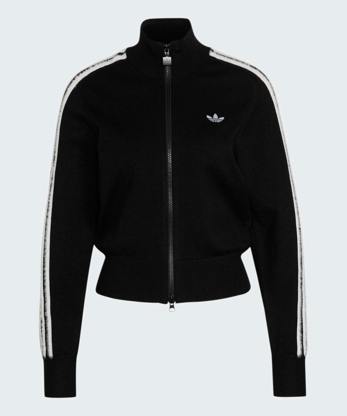 아디다스(ADIDAS) 니트 파이어버드 트랙탑 - 블랙:화이트 / KS7366