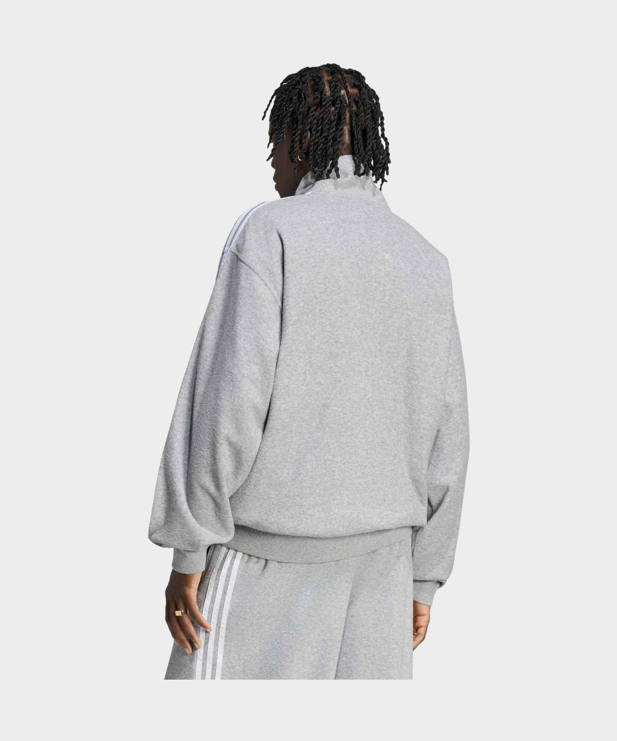 아디다스(ADIDAS) 부클 트랙탑 - 미디엄그레이헤더 / LC8149