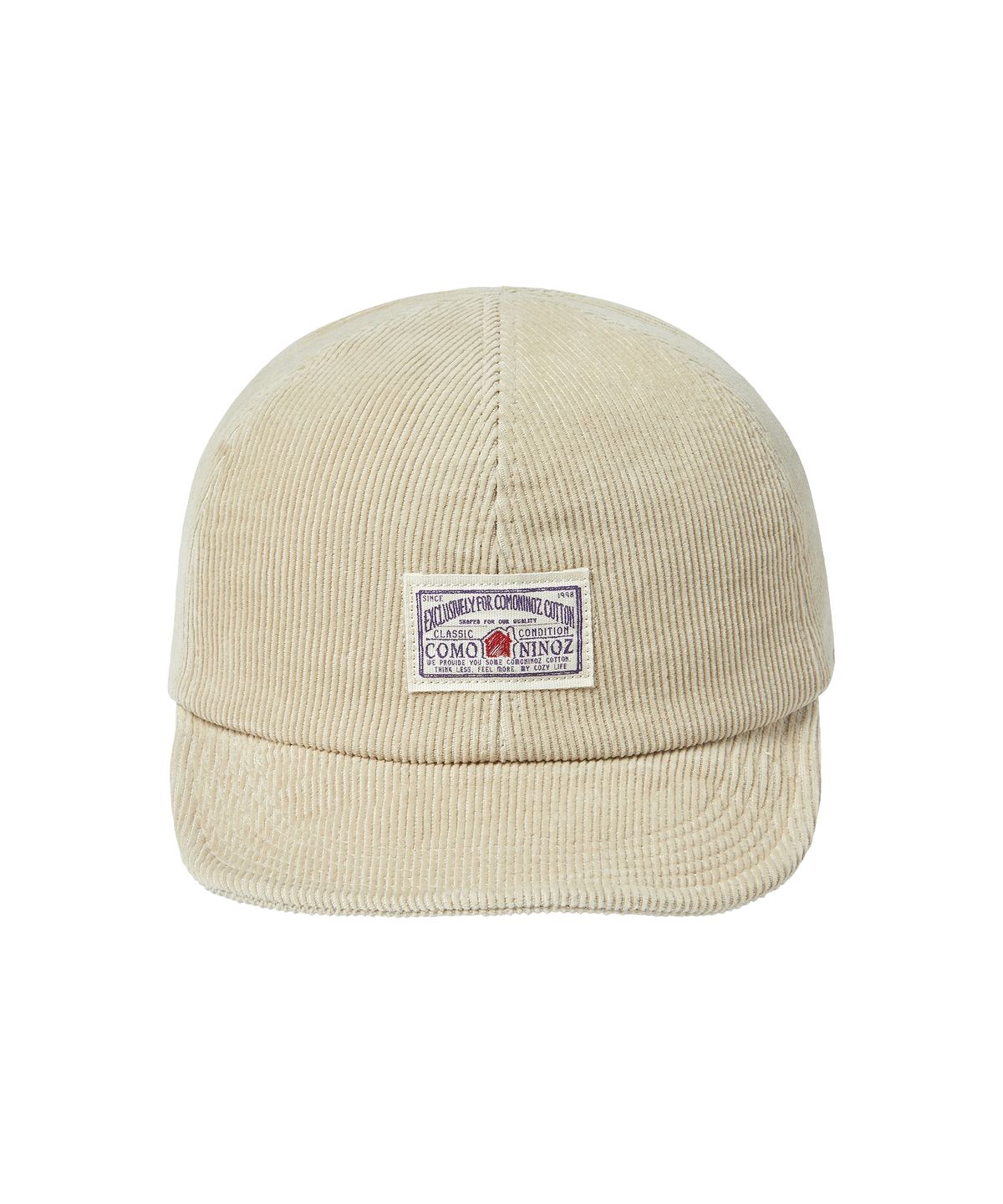 꼬모니노즈(COMONINOZ) [CN]COURDUROY LABEL CAP [4 COLOR]