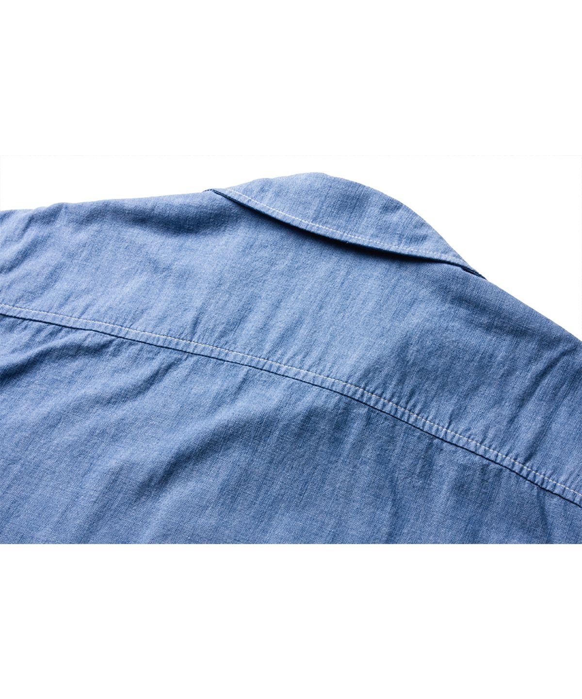 더 레스큐(THE RESQ) CHAMBRAY TEDDY OVERSHIRT [MILD INDIGO]