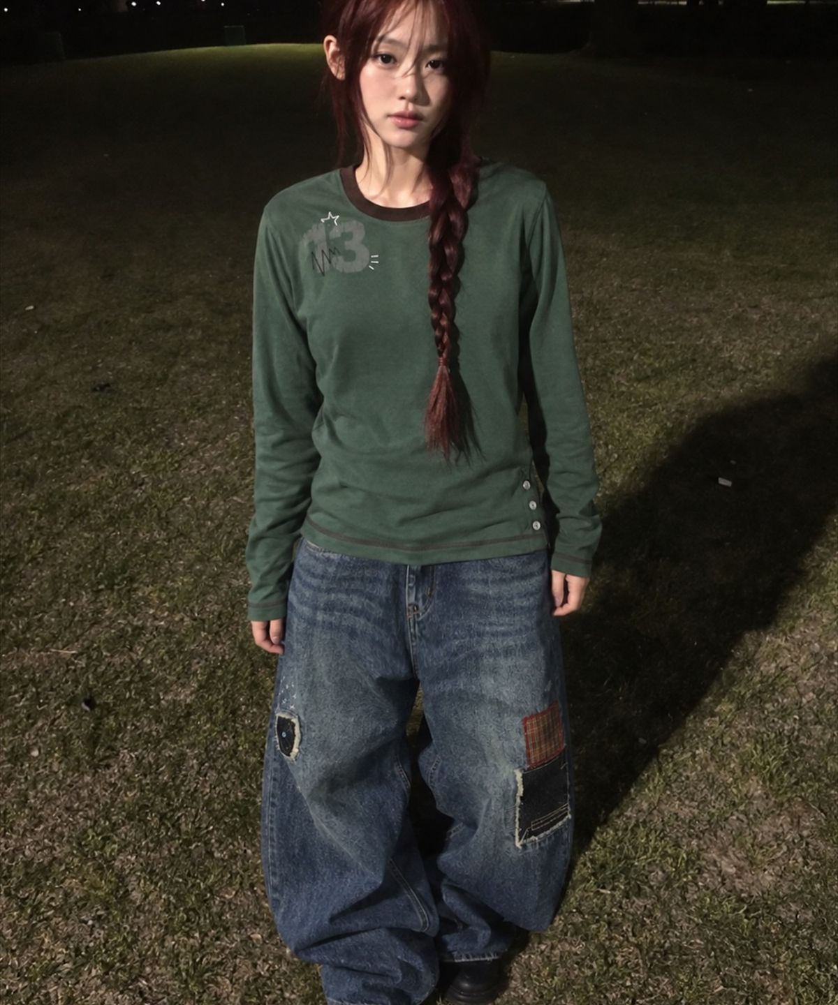 메인부스(MAINBOOTH) Repaired Denim Pants(BLUE)