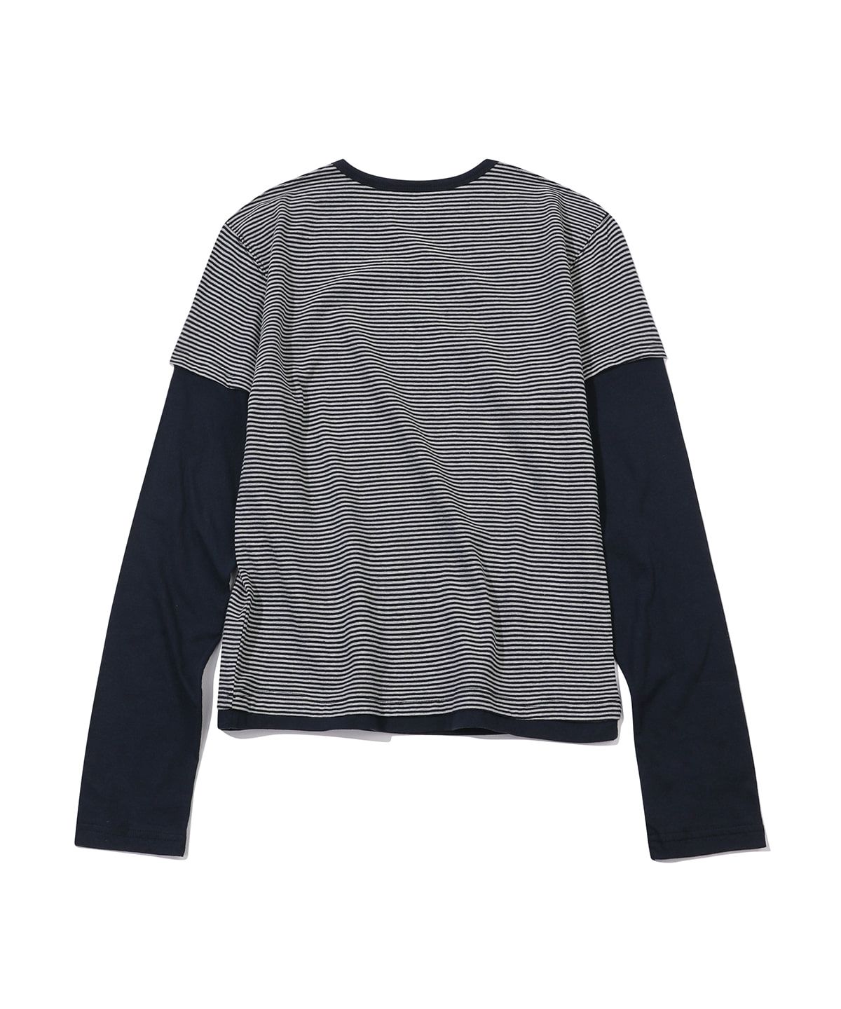 메인부스(MAINBOOTH) Layered Border T-shirt(NAVY)