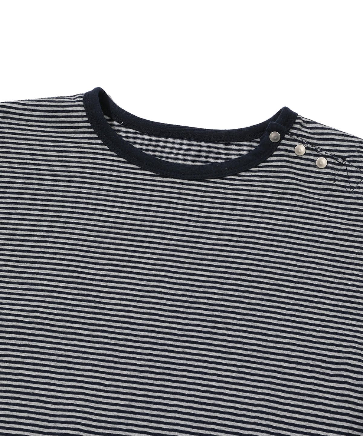 메인부스(MAINBOOTH) Layered Border T-shirt(NAVY)