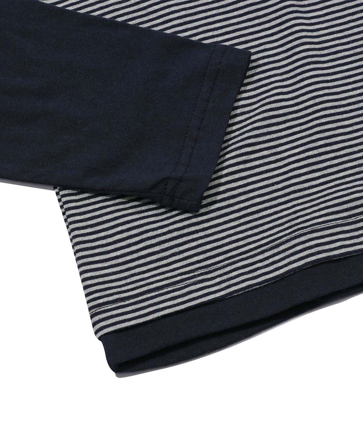 메인부스(MAINBOOTH) Layered Border T-shirt(NAVY)