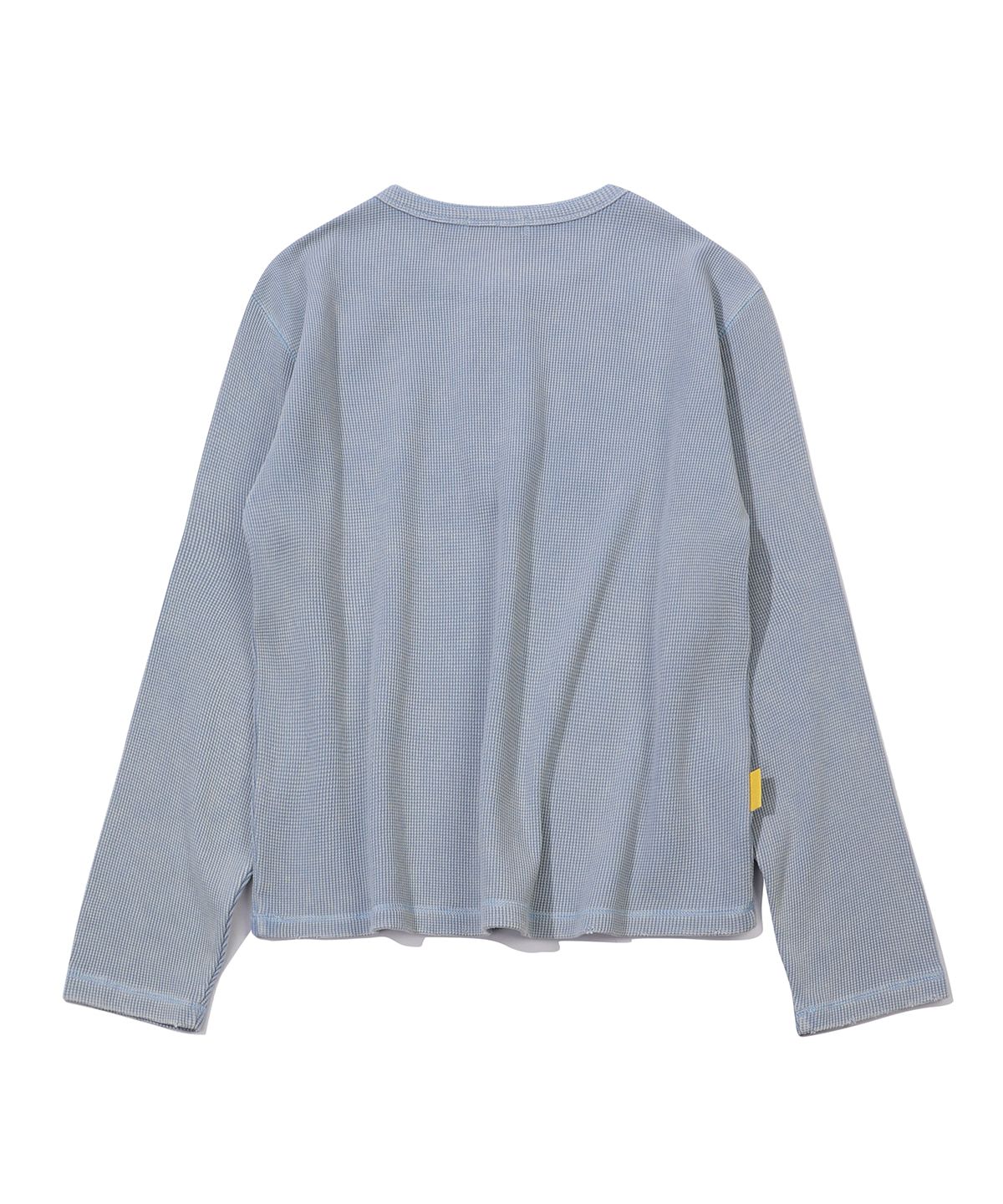 메인부스(MAINBOOTH) Washed Henley T-shirt(SKY BLUE)