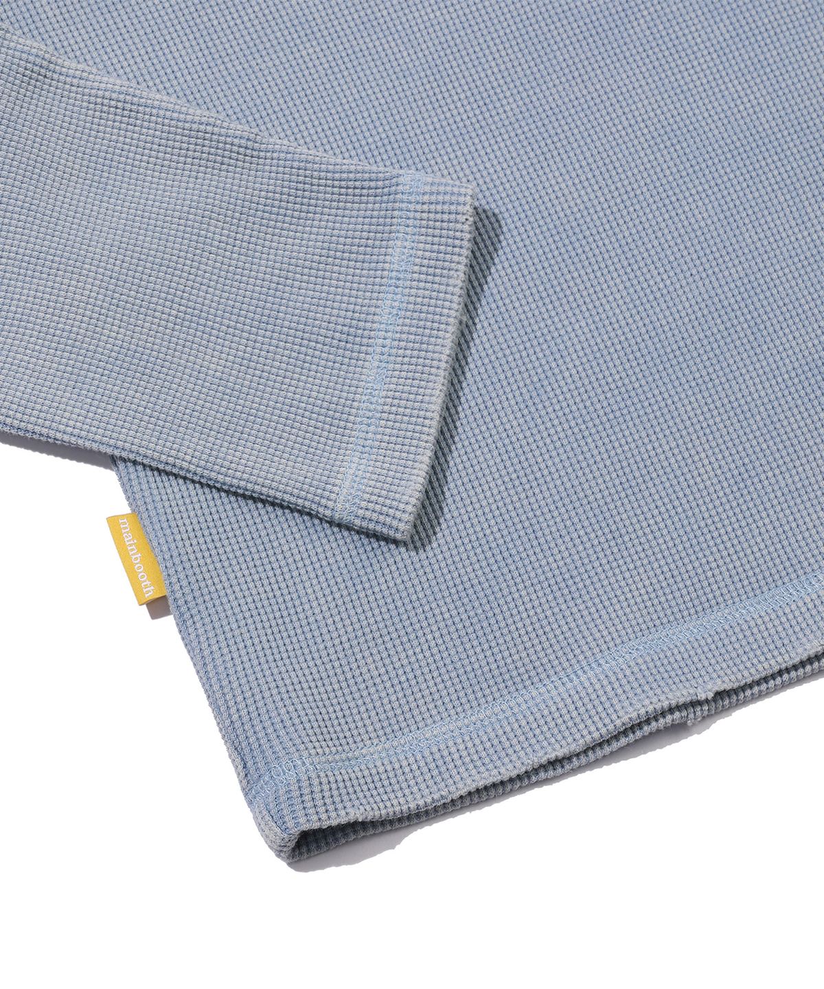 메인부스(MAINBOOTH) Washed Henley T-shirt(SKY BLUE)