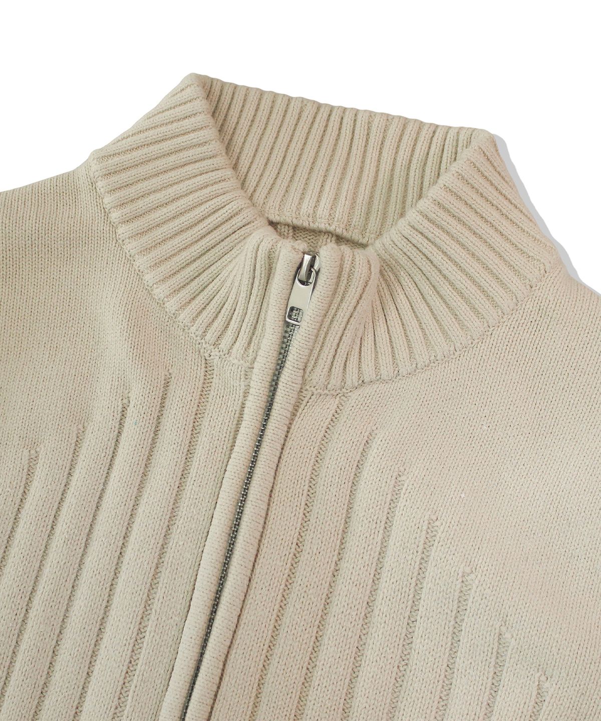 메인부스(MAINBOOTH) Specter Washed Zip-up Sweater(IVORY)