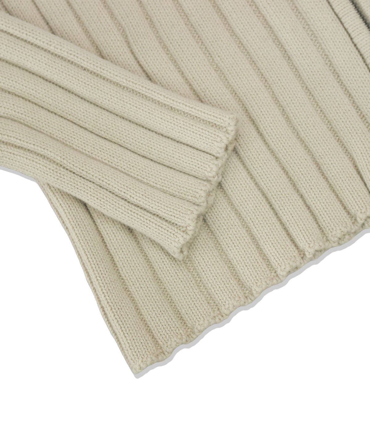 메인부스(MAINBOOTH) Specter Washed Zip-up Sweater(IVORY)