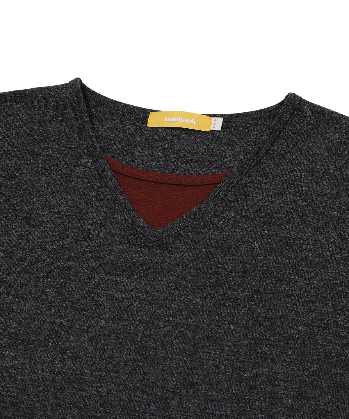 메인부스(MAINBOOTH) Comfort Layered Sweater(CHARCOAL)