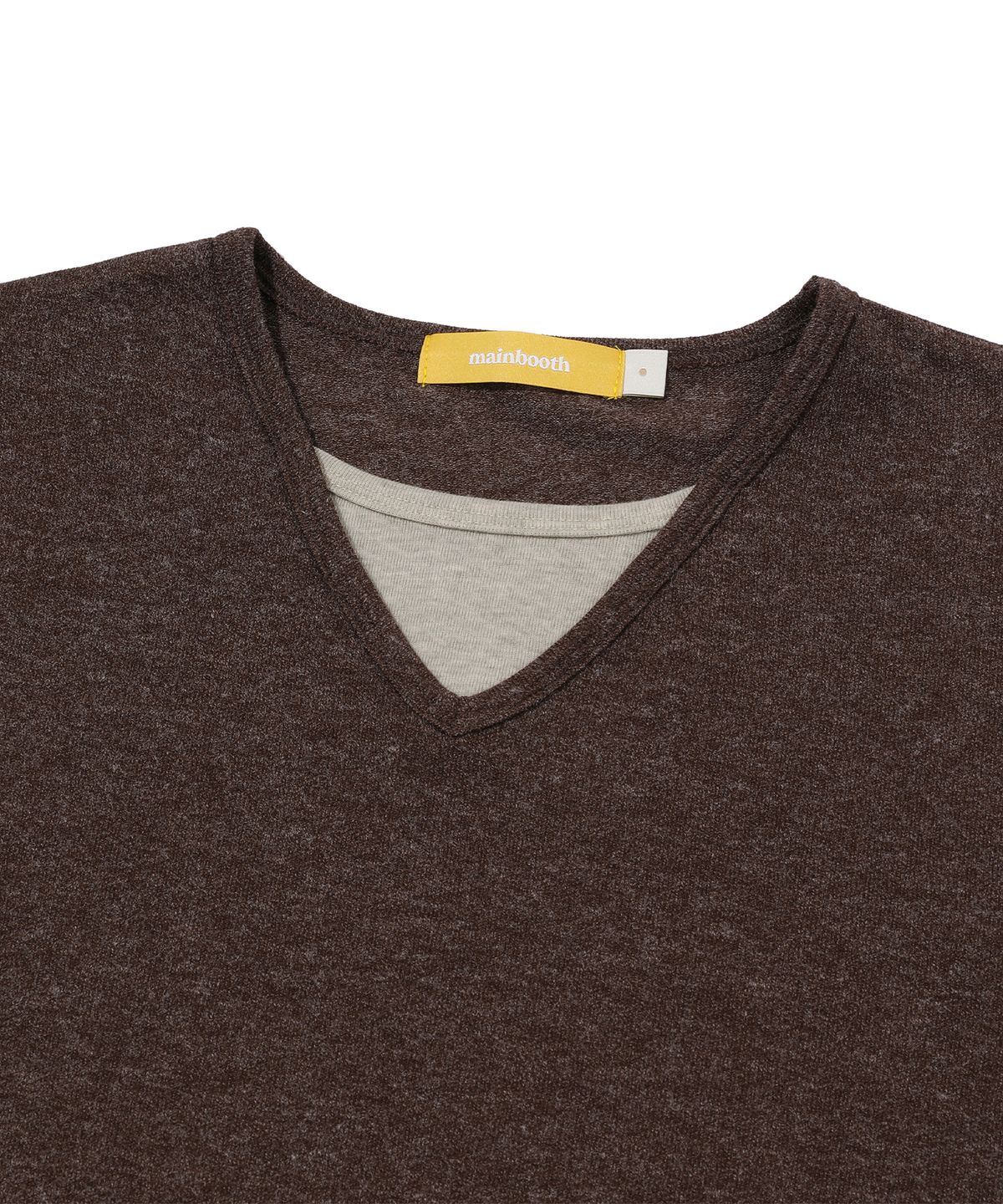 메인부스(MAINBOOTH) Comfort Layered Sweater(BROWN)