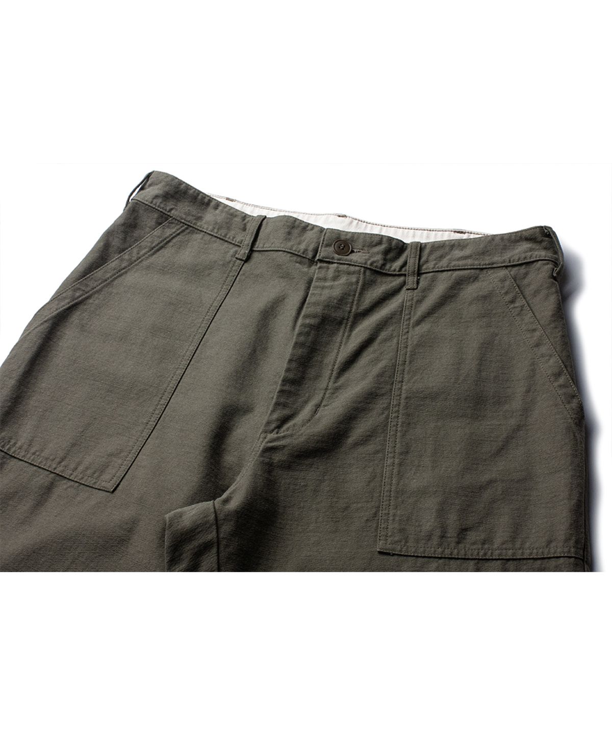 더 레스큐(THE RESQ) COTTON SLUB KILROY PANTS [OLIVE DRAB]