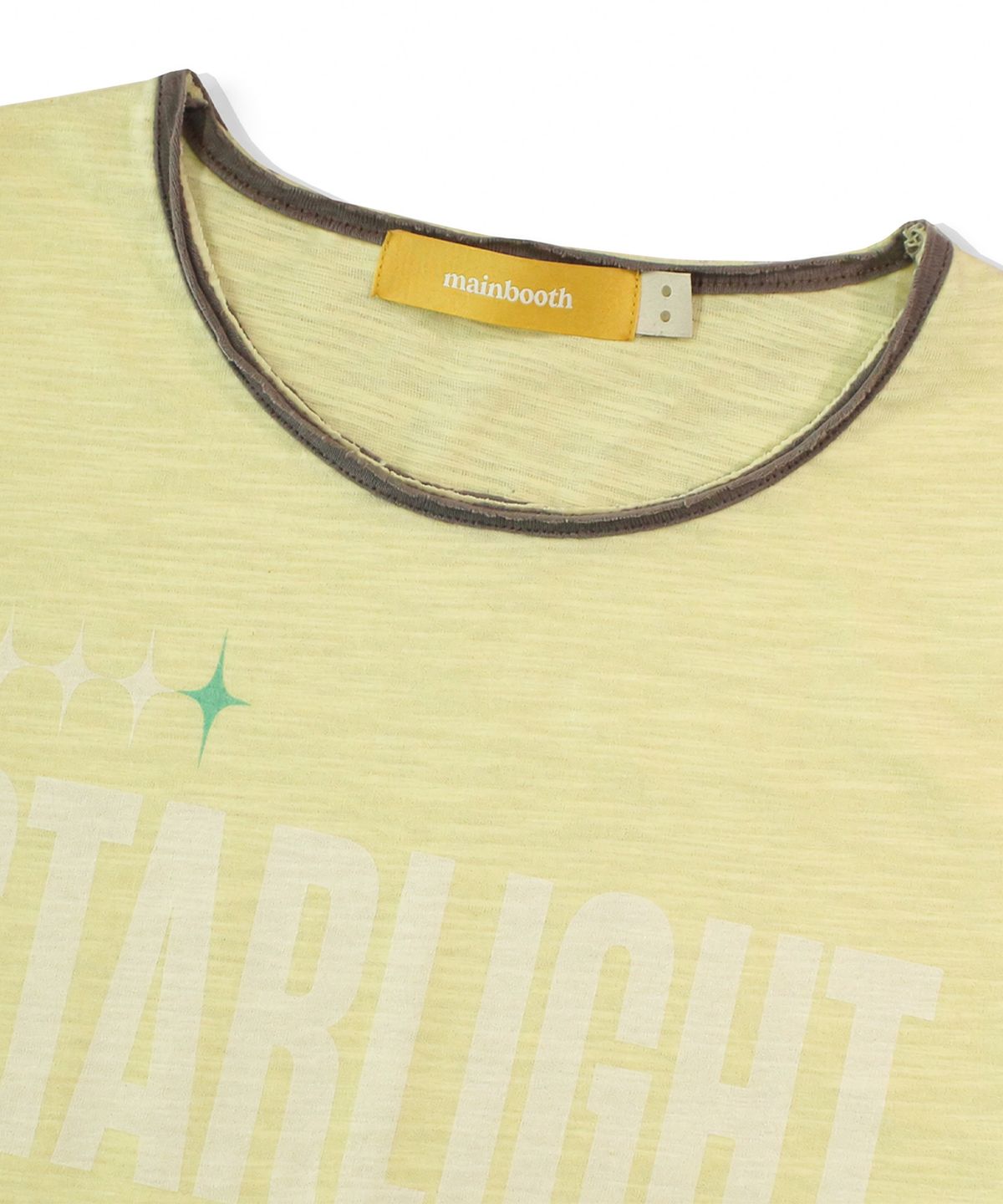 메인부스(MAINBOOTH) Starlight Slub Layered T-shirt(LEMON)