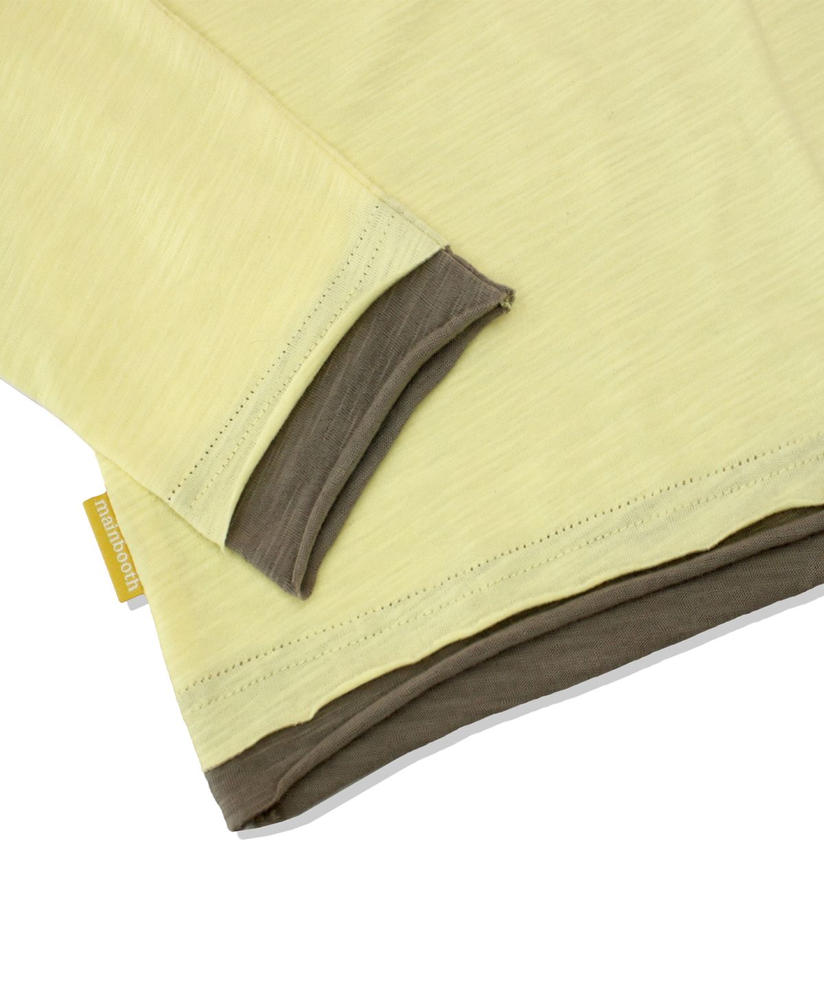 메인부스(MAINBOOTH) Starlight Slub Layered T-shirt(LEMON)