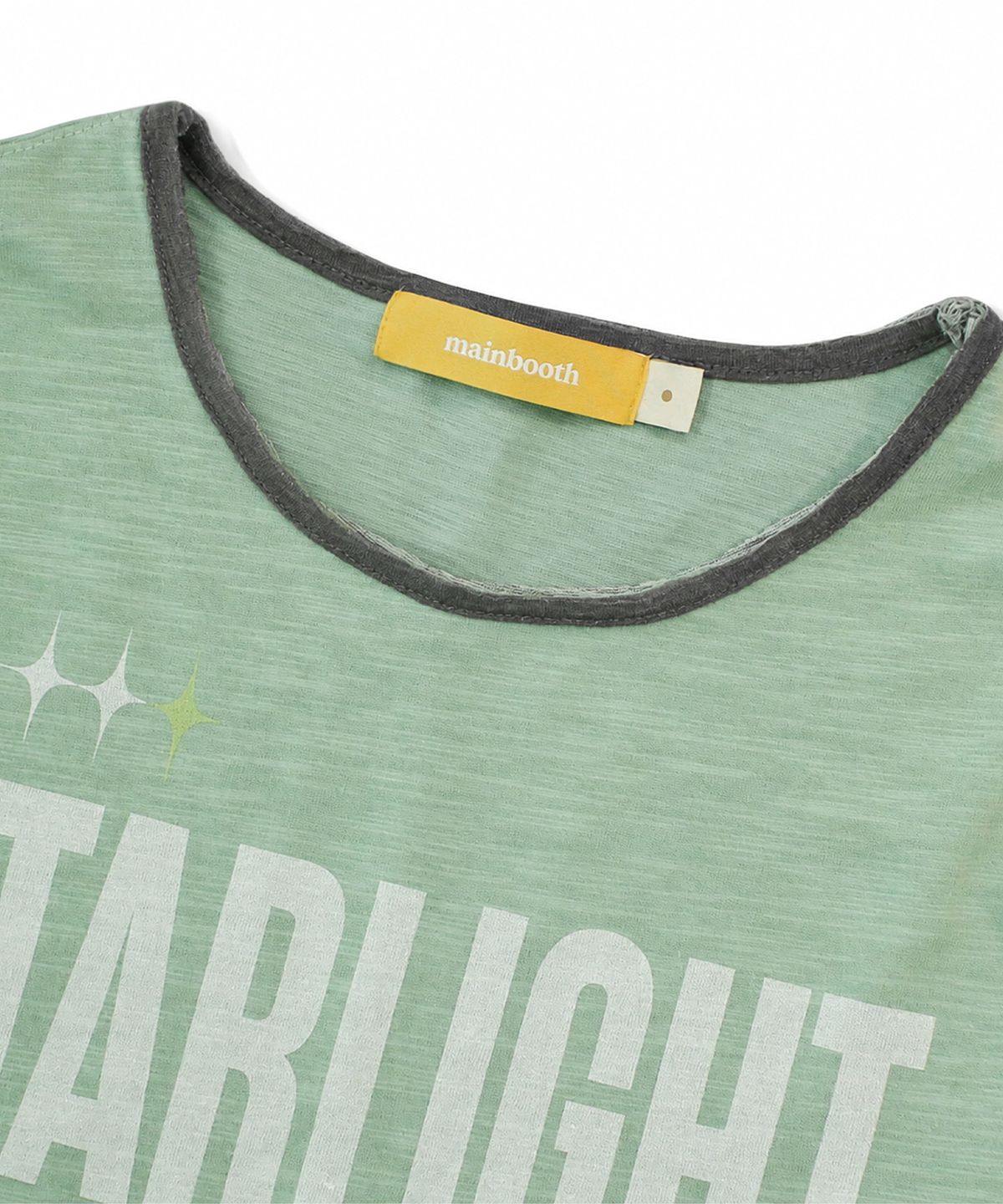 메인부스(MAINBOOTH) Starlight Slub Layered T-shirt(LIME)