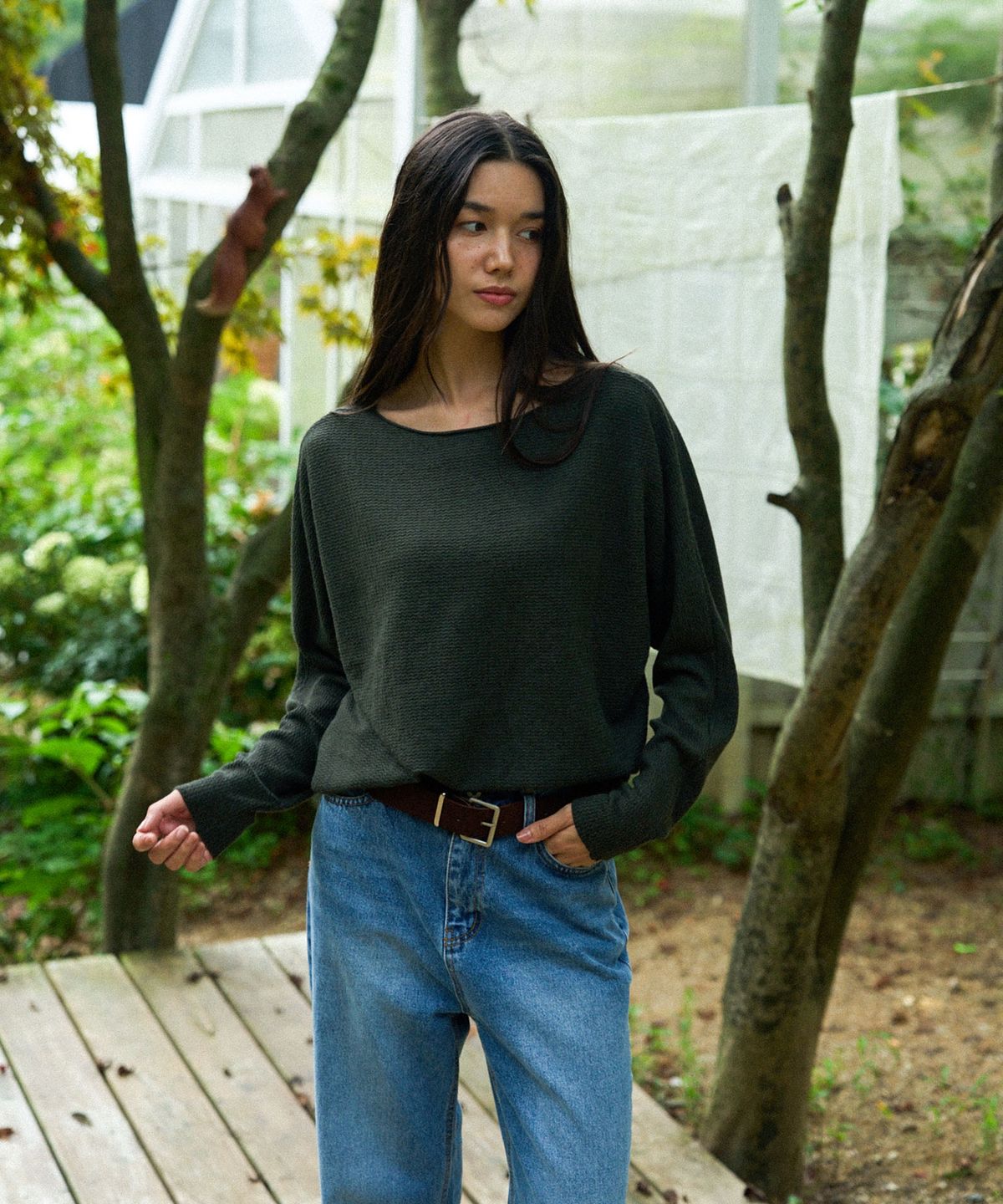 글로우노트(GLOWNOTE) Round Hem Boatneck Knit (4COLOR)