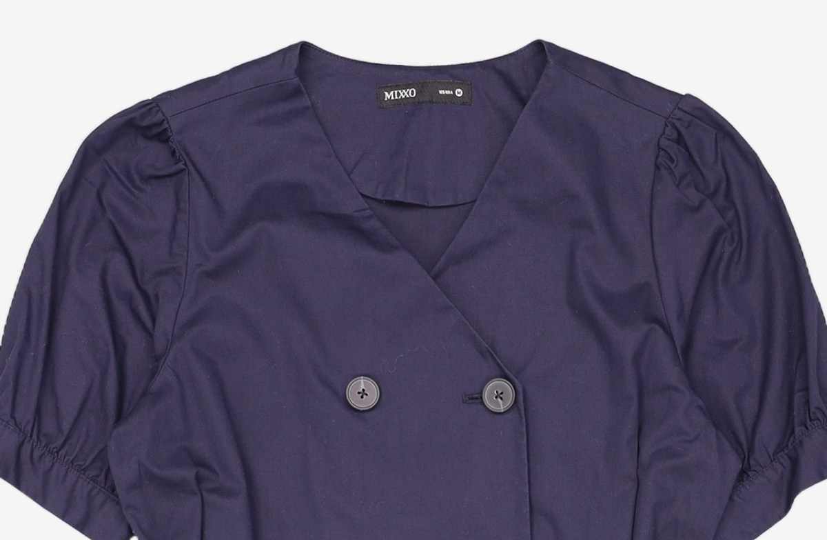 미쏘(MIXXO) 트렌치 퍼프 원피스 MIWOW9807A M
