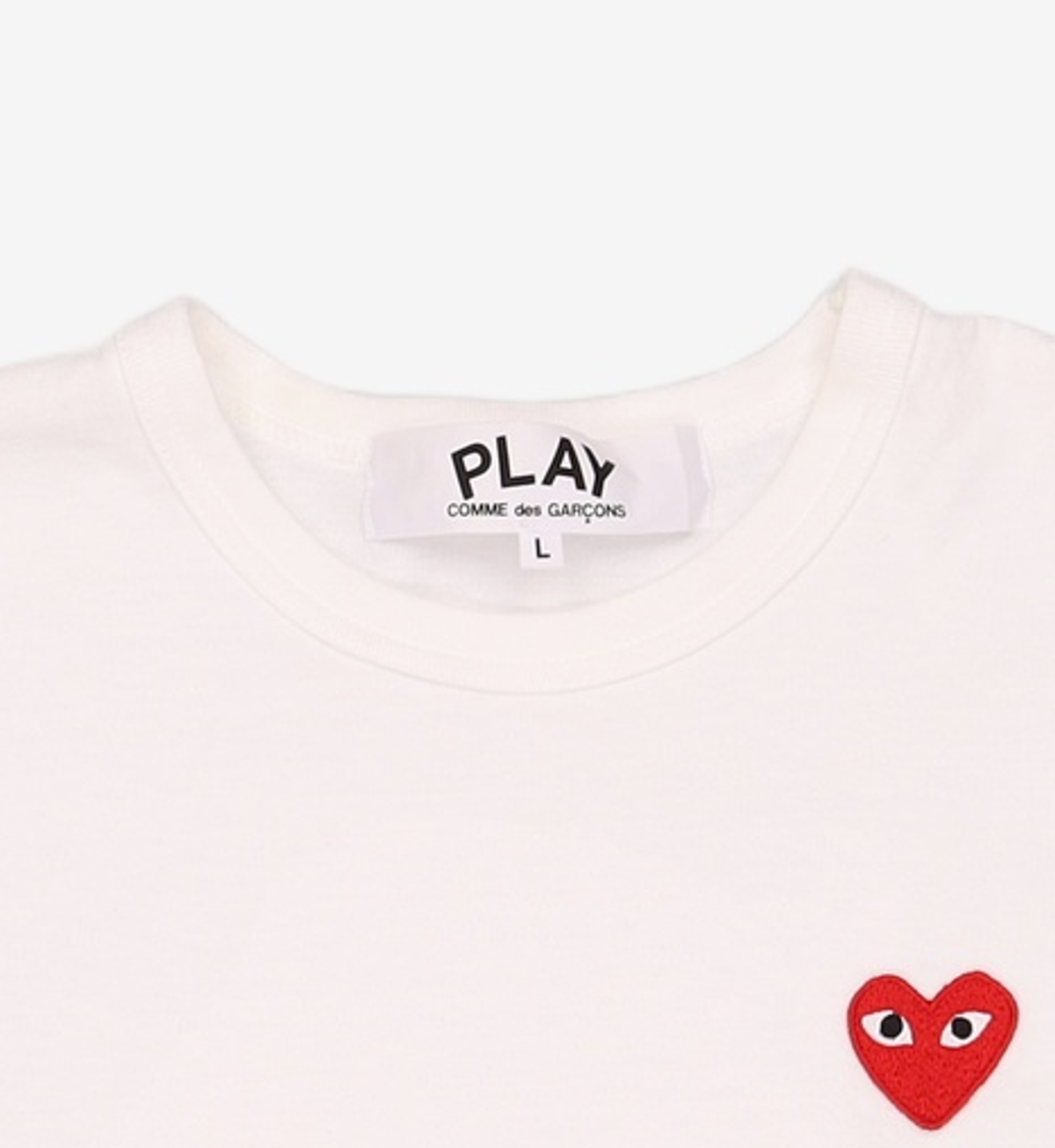 꼼데가르송 플레이(COMME DES GARCONS PLAY) 반소매 티셔츠 L