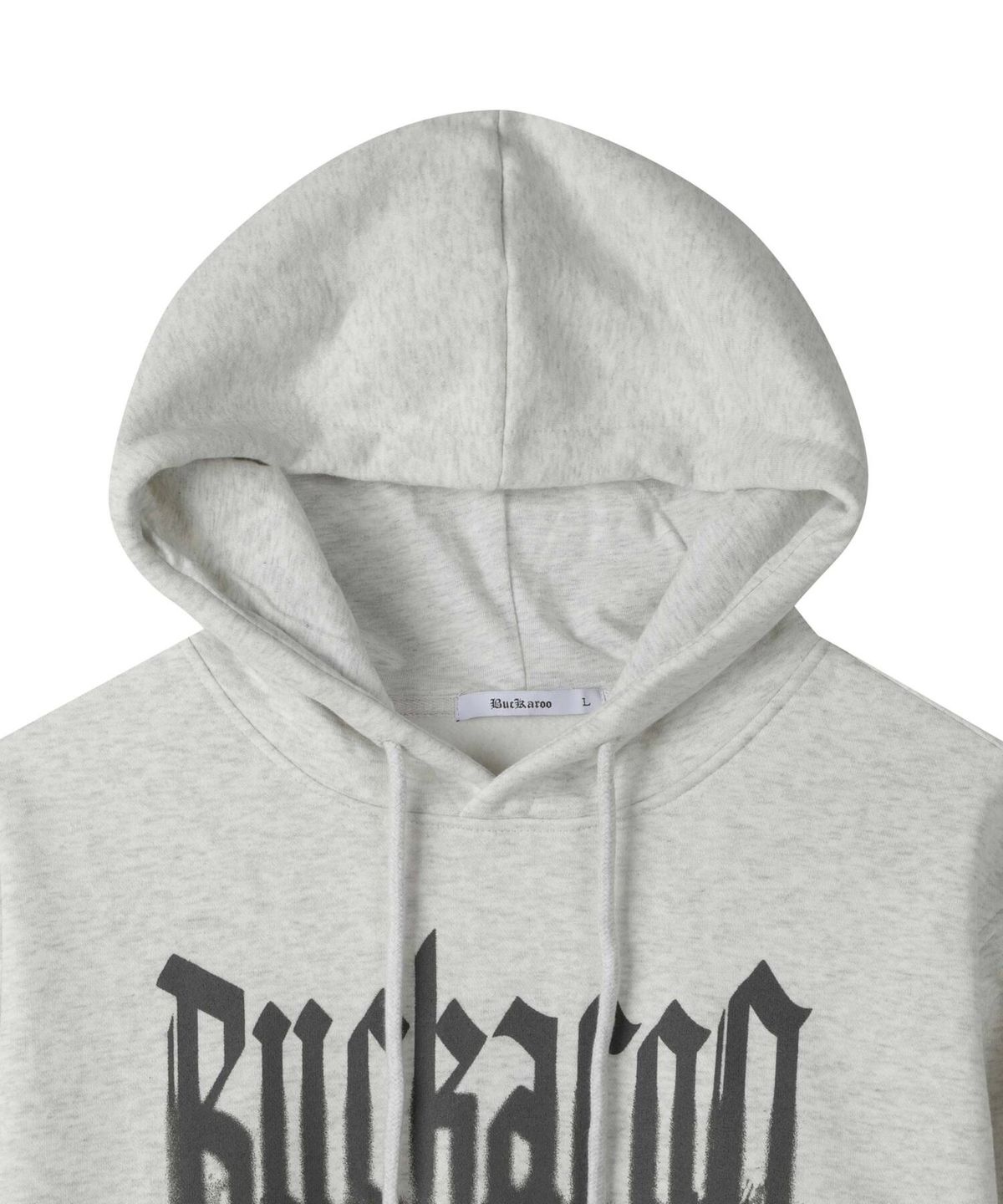 버커루(BUCKAROO) 공용 스플래시 로고 후디 라이트 그레이