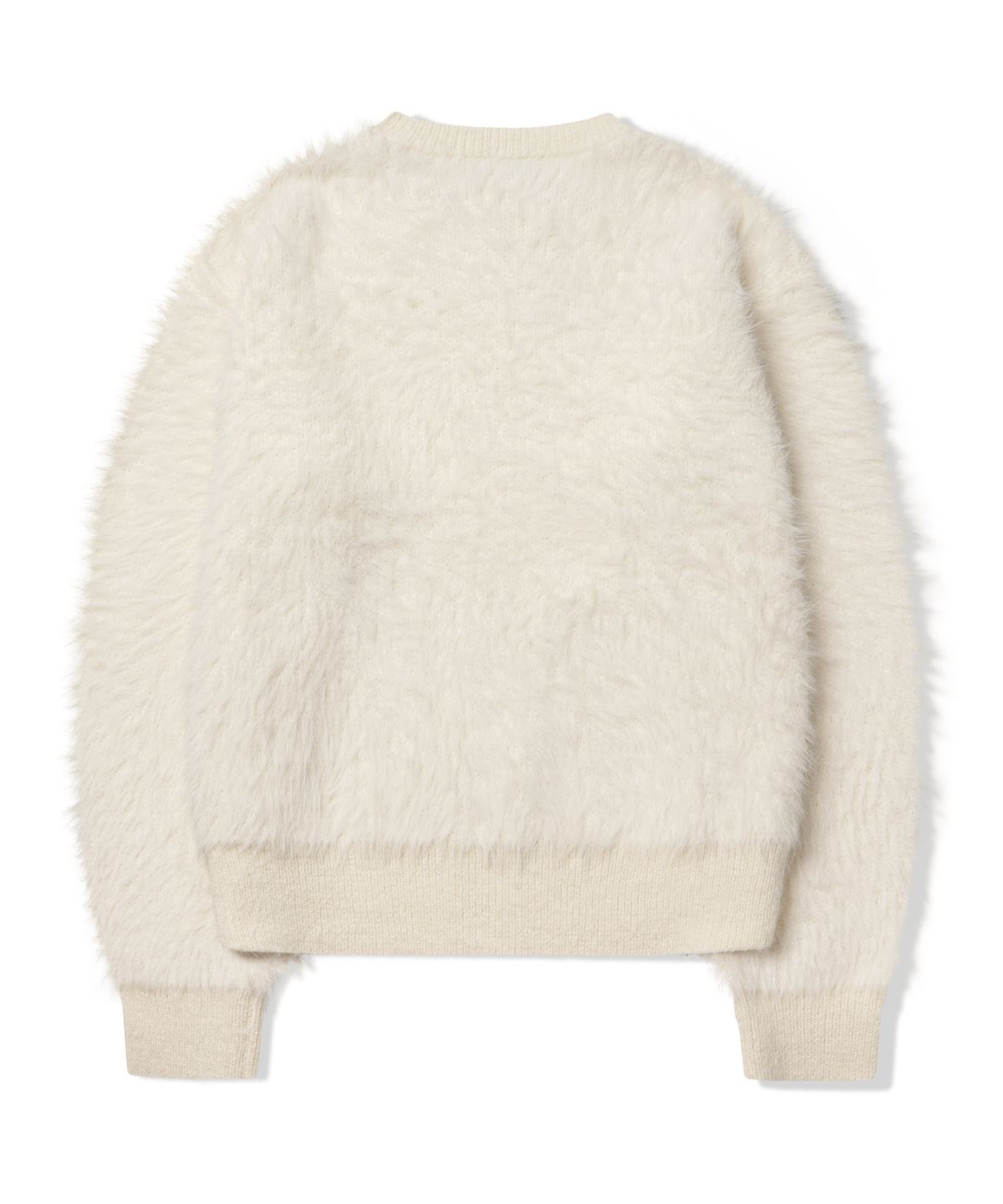 포스333(PHOS333) M Hairy Knit Sweater/Ivory