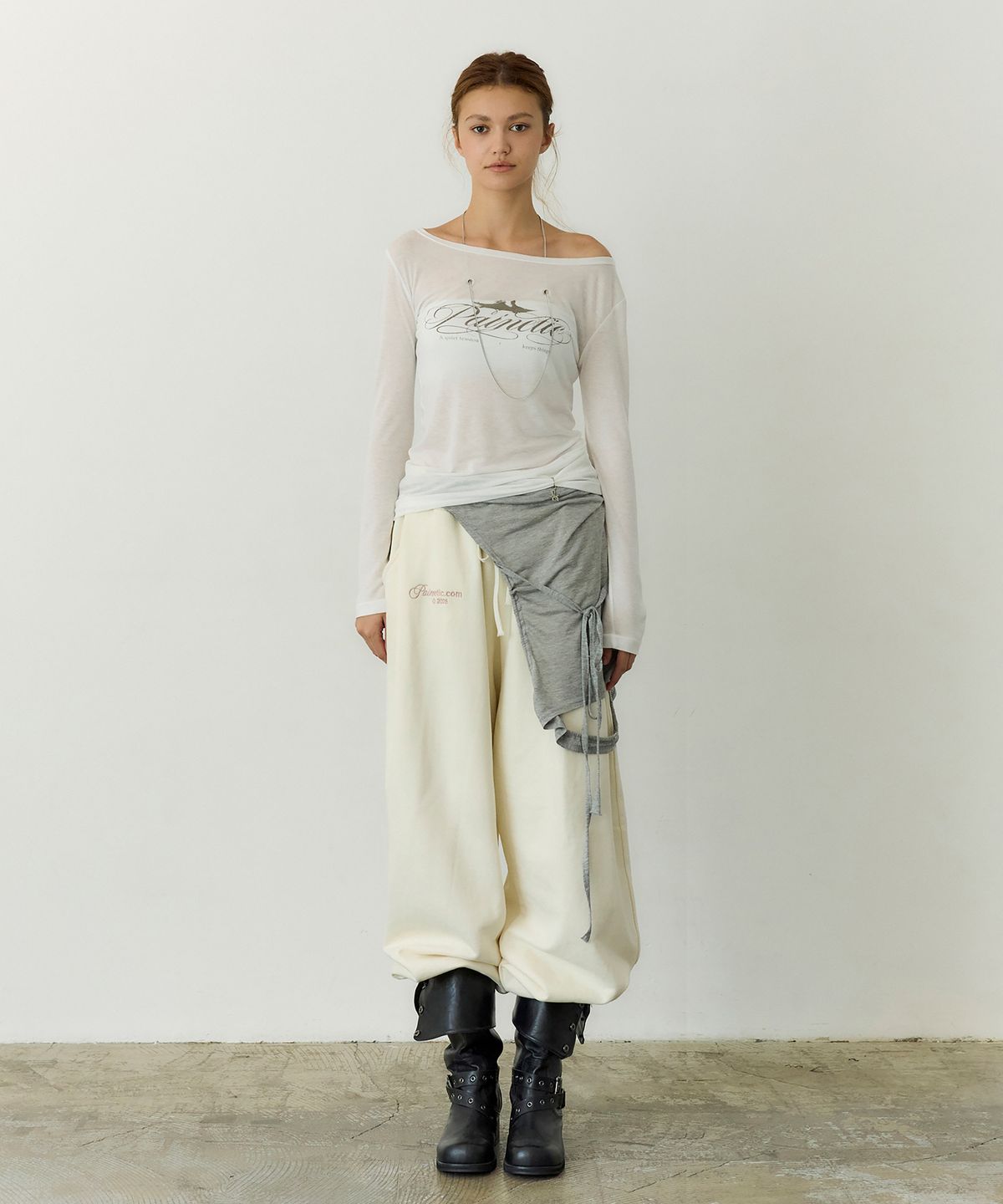 페이네틱(PAINETIC) Chain Sheer Top (WHITE)