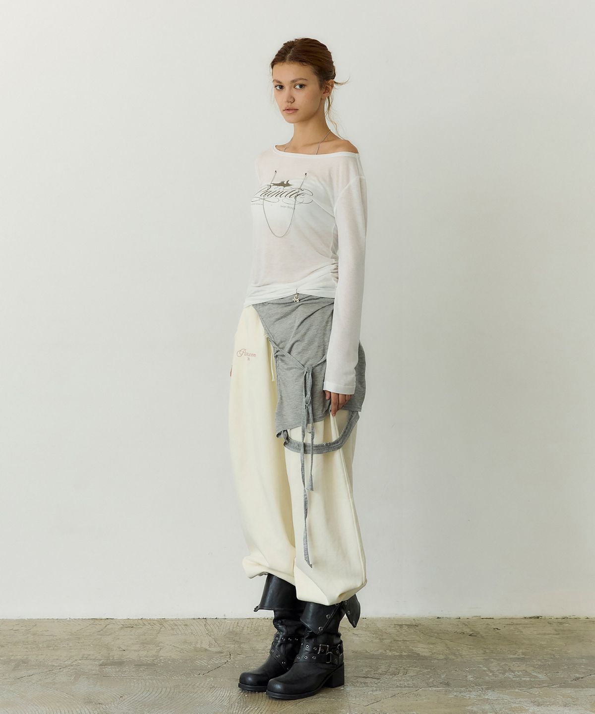 페이네틱(PAINETIC) Chain Sheer Top (WHITE)