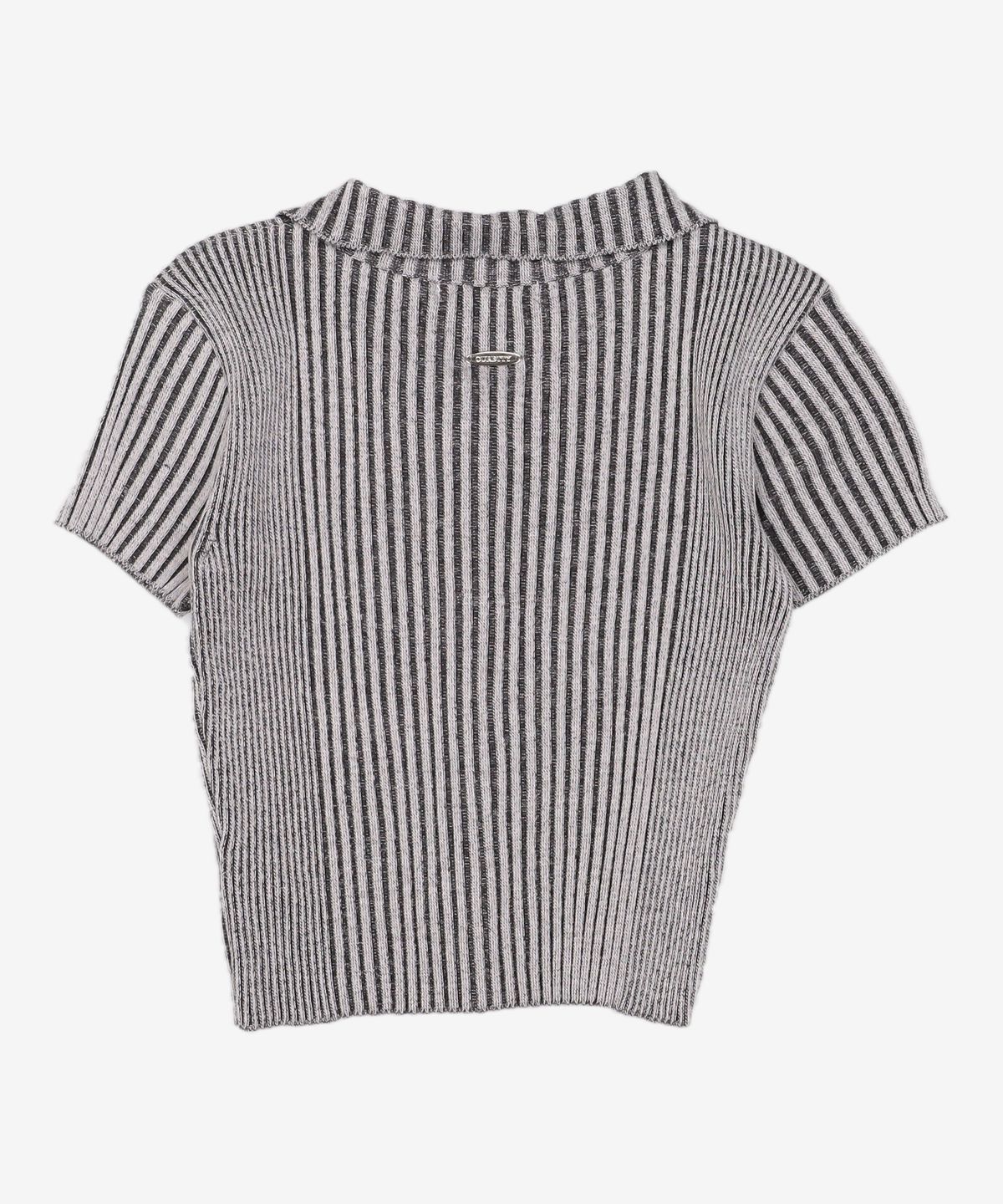 큐리티(CURETTY) C TWO TONE KNIT CARDIGAN_GREY S