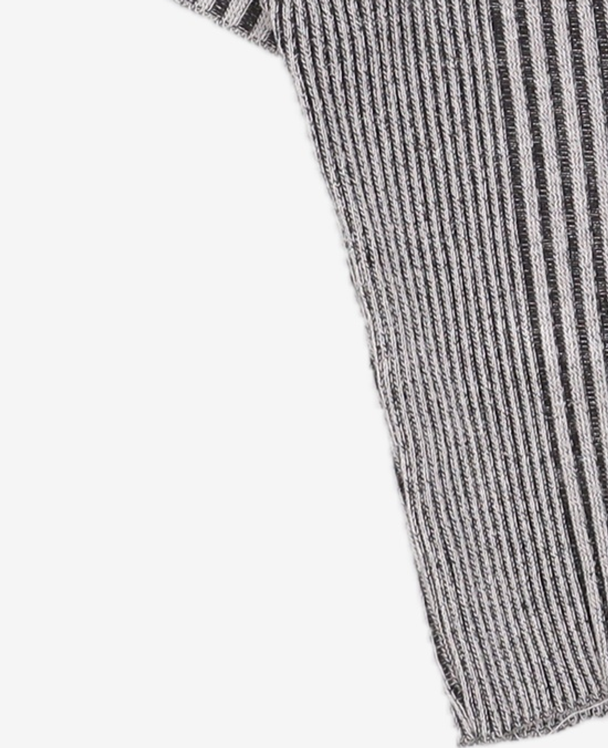 큐리티(CURETTY) C TWO TONE KNIT CARDIGAN_GREY S